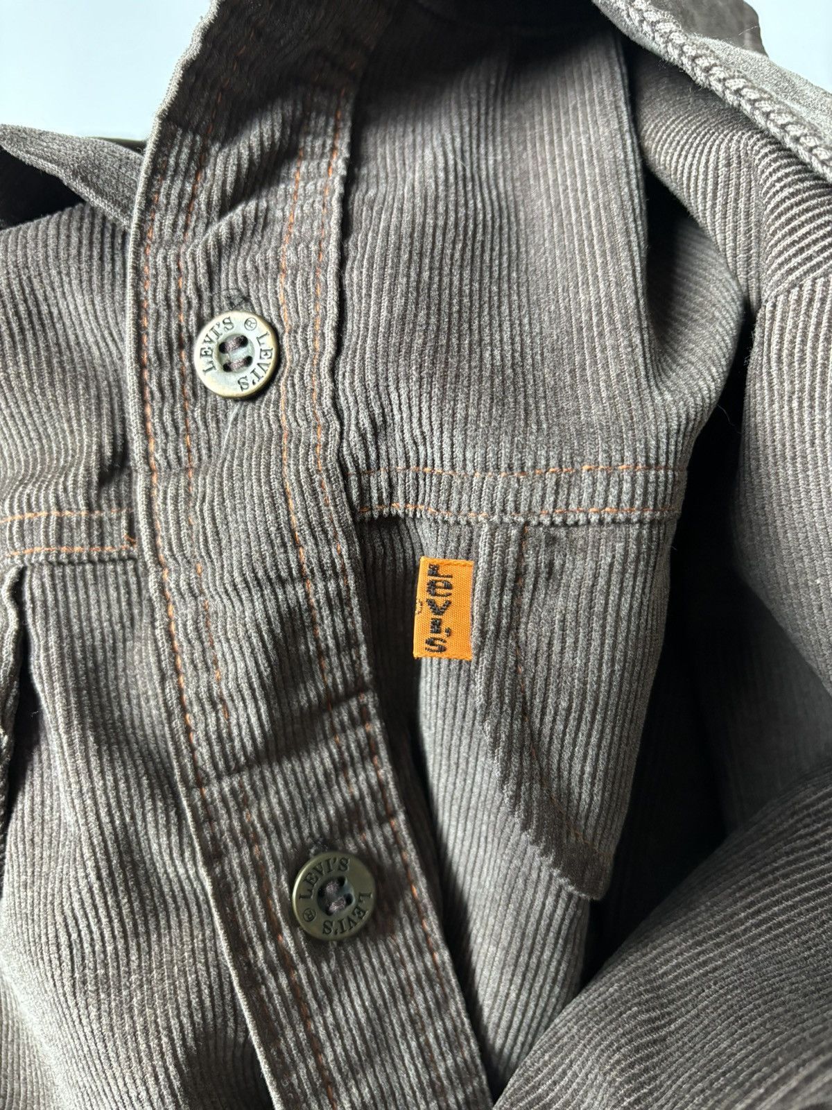 Levi's Vintage 70s Levi’s Panatela Button Up Shirt Orange Tab Size US L / EU 52-54 / 3 - 6 Thumbnail