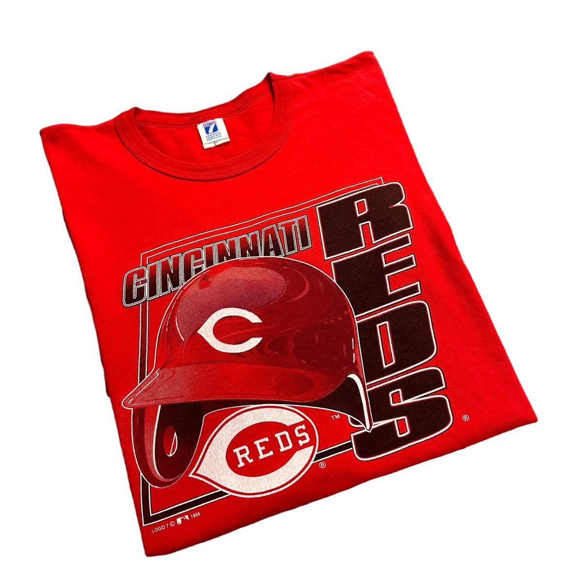Logo 7 × MLB × Vintage Vintage 1996 Cincinnati Reds Logo 7 MLB T-Shirt ...