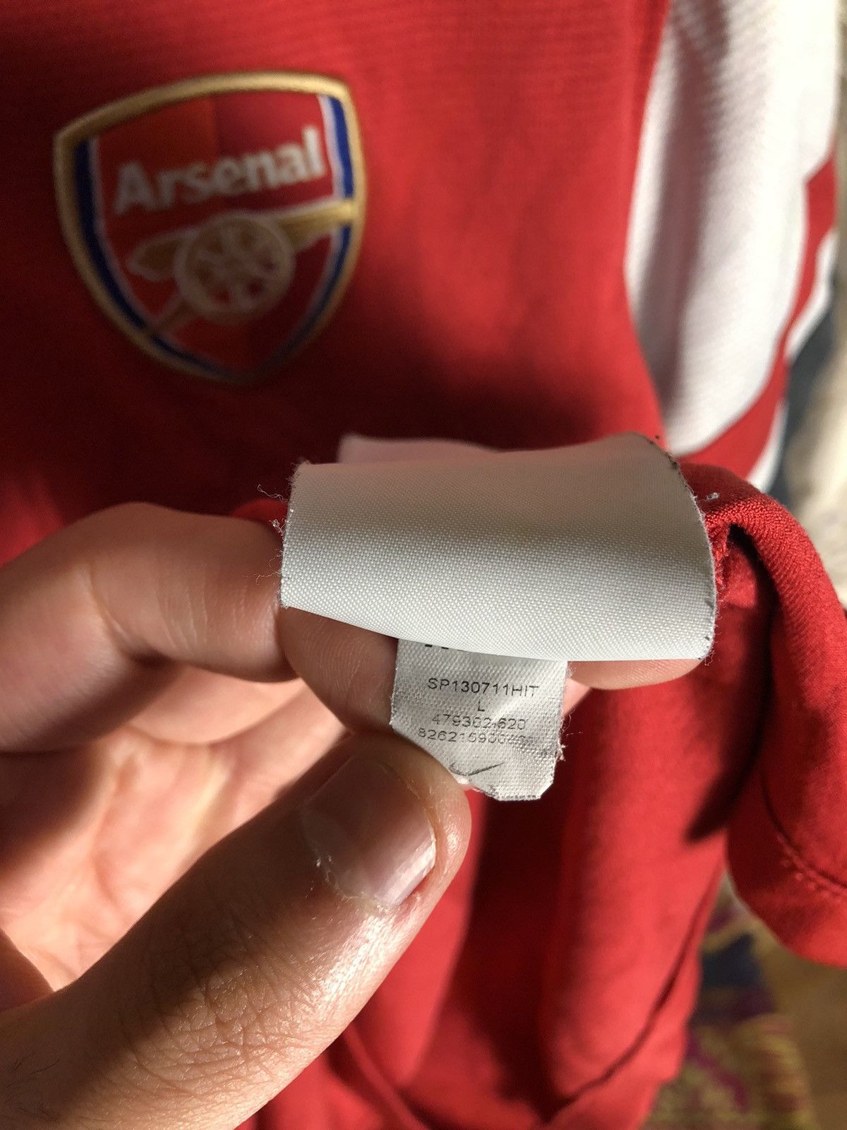 Nike VERY RARE NIKE FC ARSENAL LONDON ENGLAND SOCCER JERSEY Y2K Size US L / EU 52-54 / 3 - 4 Thumbnail