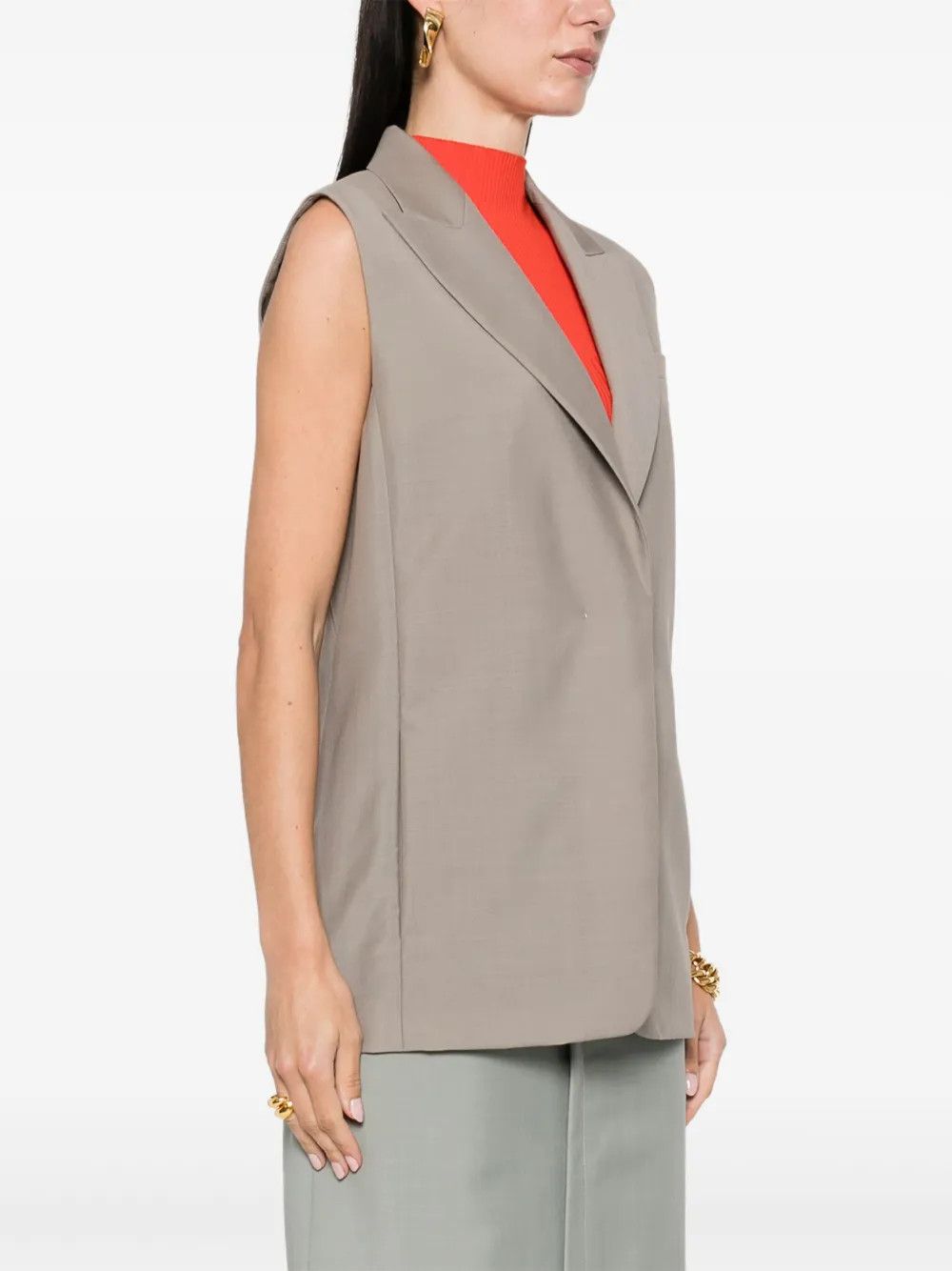 Fendi o1s1wg110825 Gilet in Beige Size S / US 4 / IT 40 - 2 Thumbnail