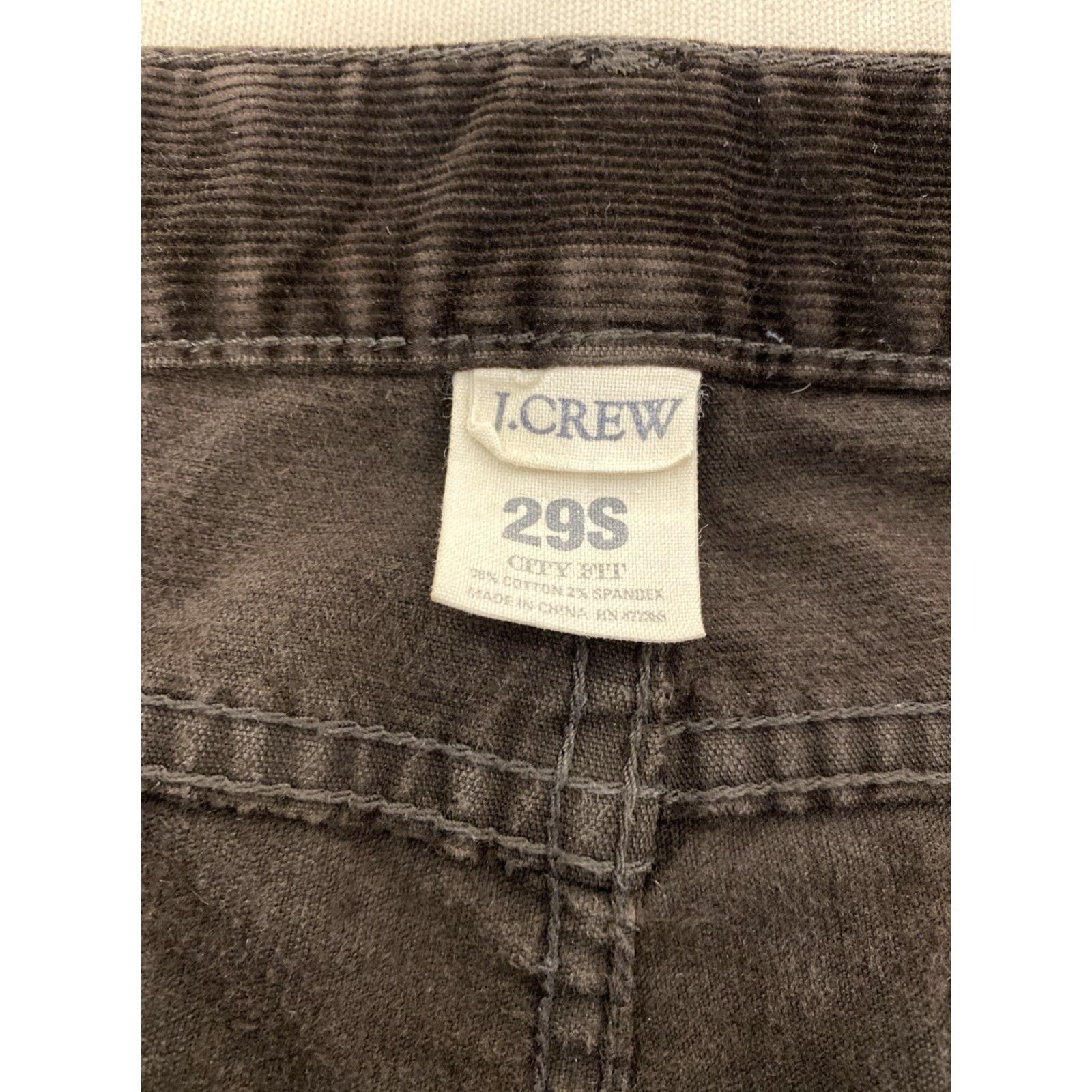 Vintage J Crew Corduroy Pants Women's 32X30 Brown Skinny High Rise Size 32" / US 10 / IT 46 - 7 Thumbnail