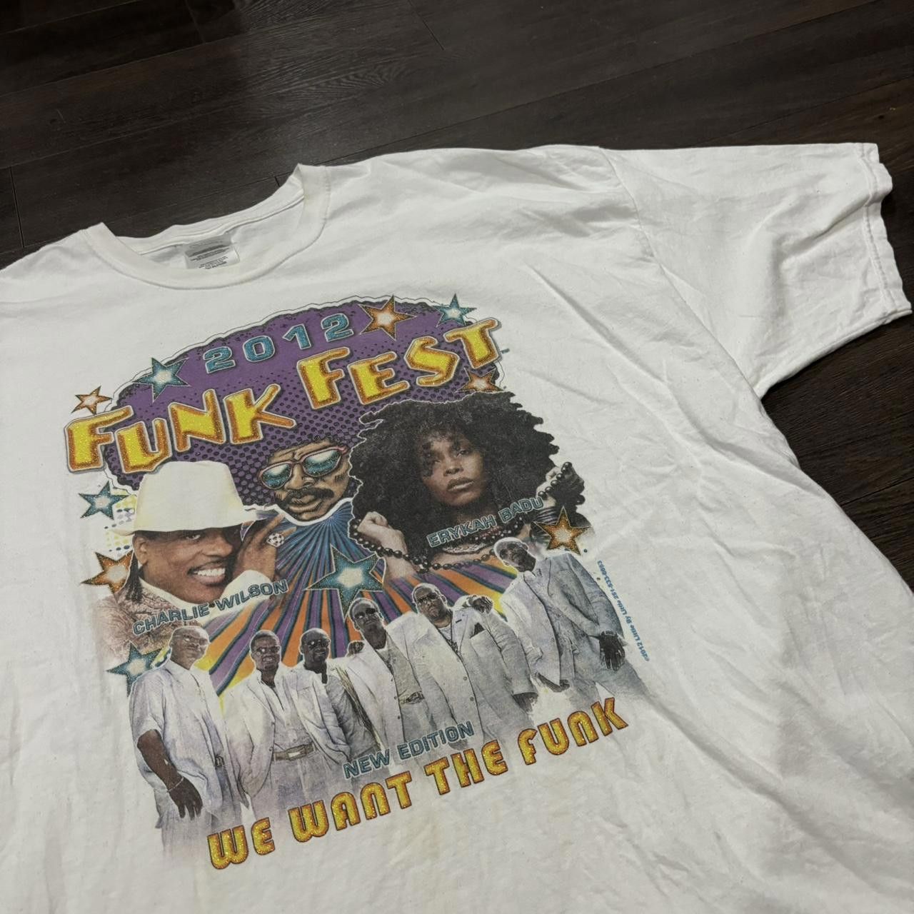 Designer vintage funk fest we want the funk t shirt 2012 XXXL Size US XXL / EU 58 / 5 - 1 Thumbnail