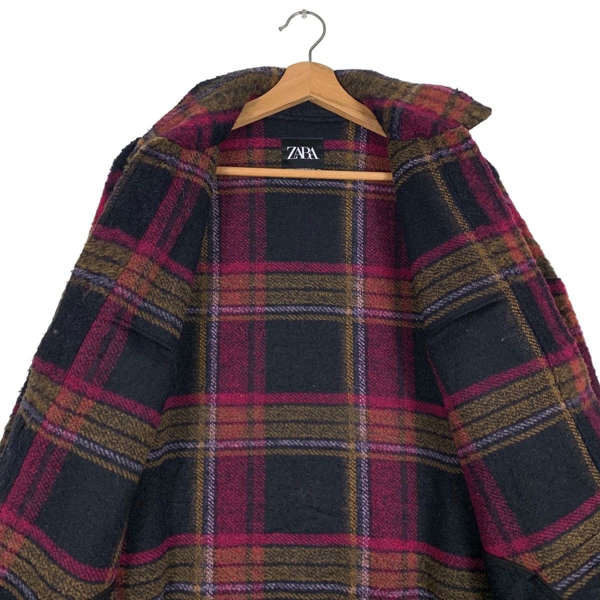 Zara ZARA Checked Tartan Flannel Jacket Size S-M #0612-C28 Size S / US 4 / IT 40 - 12 Thumbnail