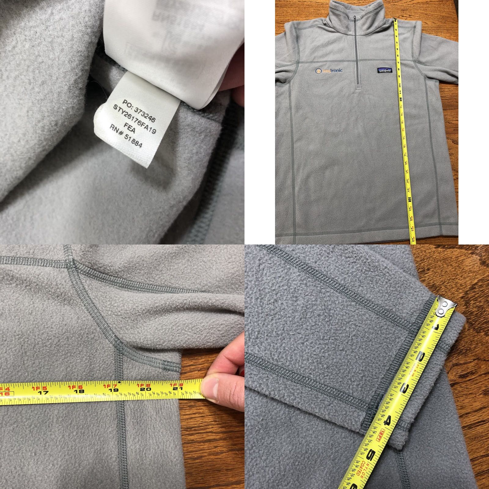 Patagonia Patagonia Fleece Pullover 1/4 Zip Mens Regular Medium Gray Lightweight Hiking Size US M / EU 48-50 / 2 - 8 Thumbnail