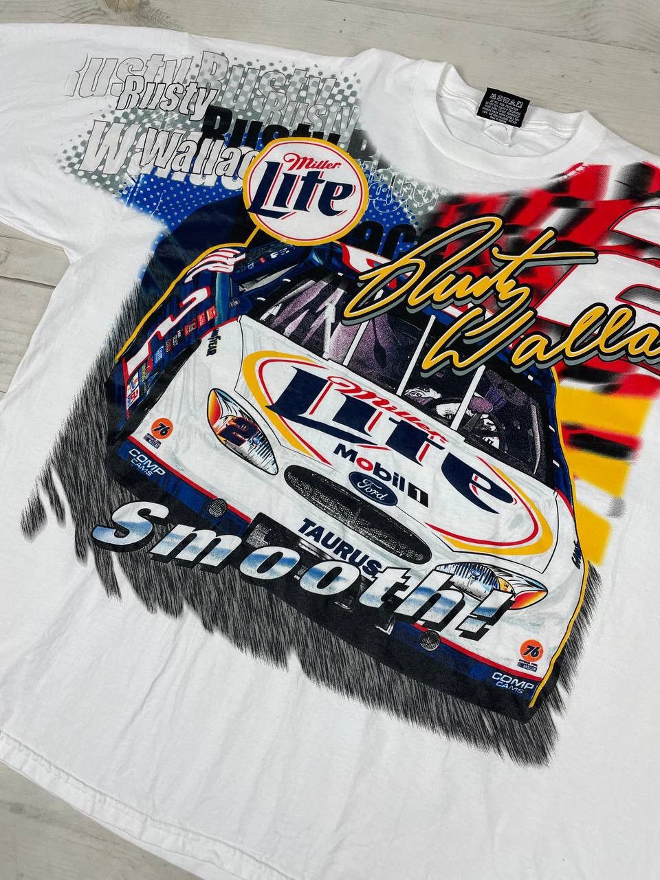 NASCAR VINTAGE NASCAR RUSTY WALLACE Allover Print Racing T Shirt Size US XL / EU 56 / 4 - 3 Thumbnail