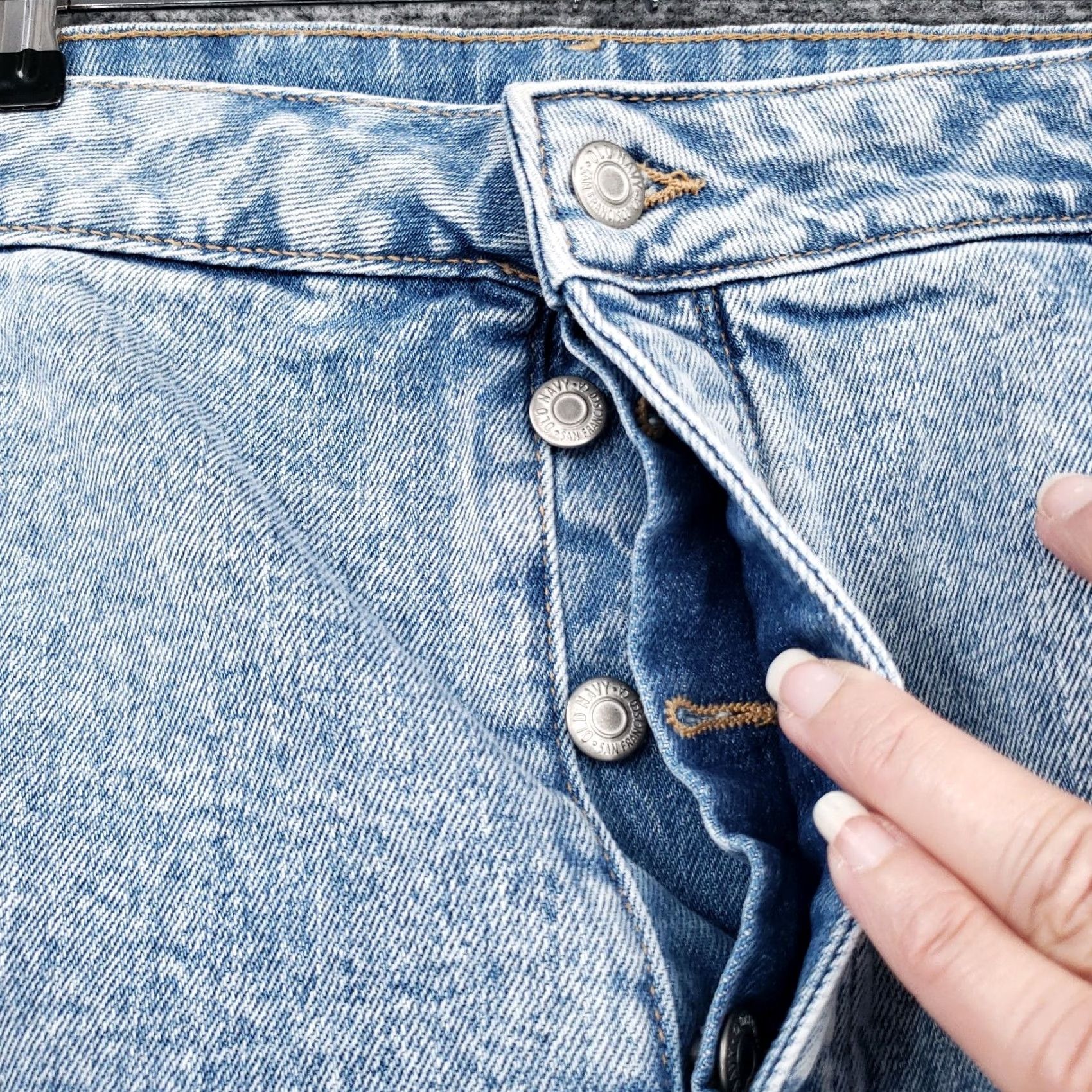 Old Navy Old Navy Skirt Women 20 Blue Hi Rise Comfort Light Wash Pocket Denim Plus Size Midi Mini Short Style Nicky Secret Slim Pocket Mens Women Girls Size 42" / US 20 - 7 Thumbnail