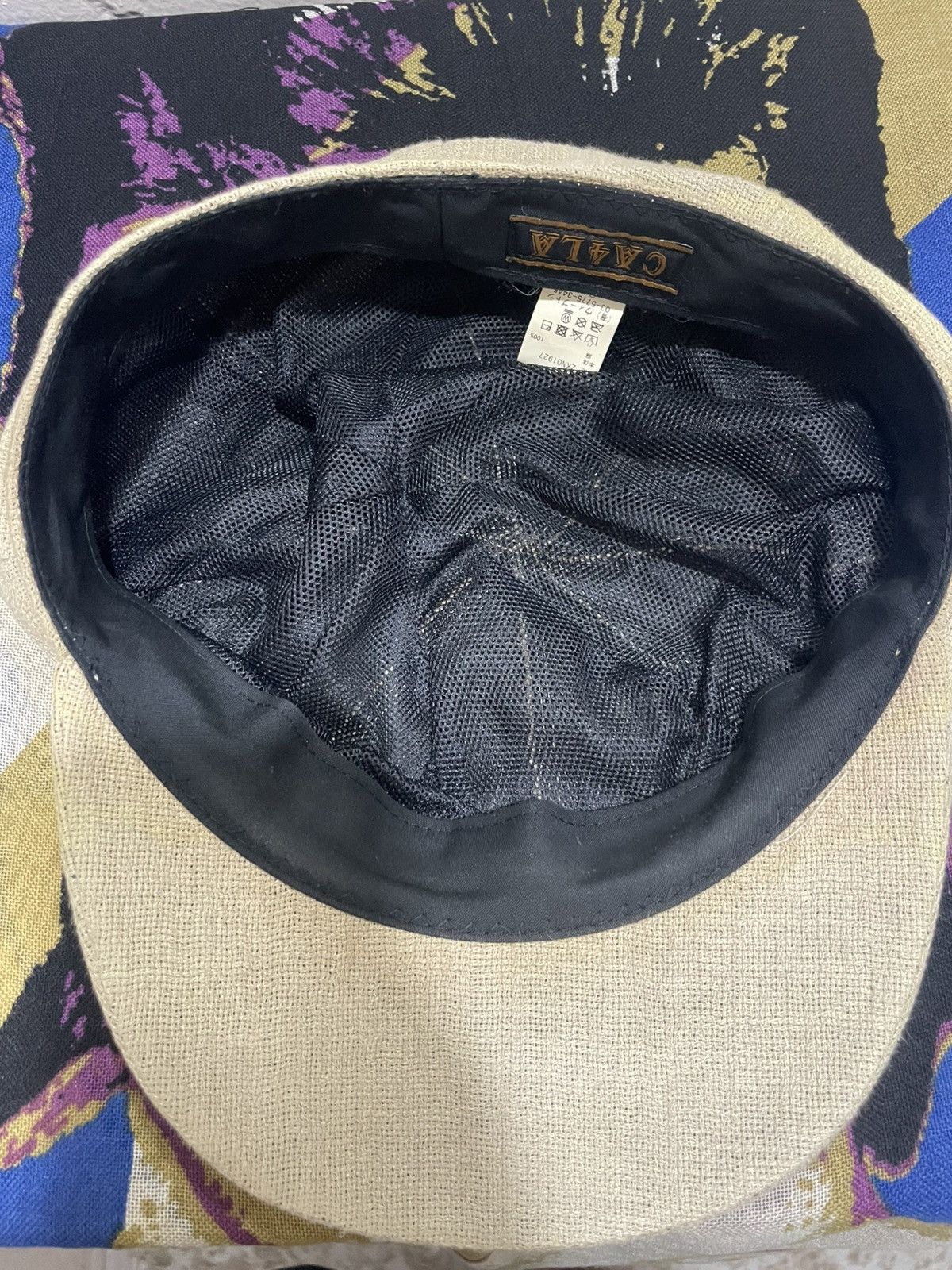 CA4LA CA4LA Japanese brand Plaid Baker Boy Cap Linen Newsboy Hat Size ONE SIZE - 6 Thumbnail