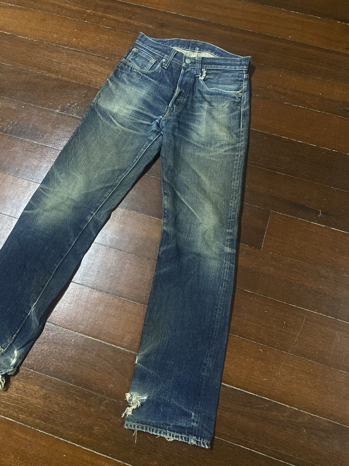 Sugar Cane Vintage Sugar cane 1947 distressed mud wash rusty jeans Size US 31 - 4 Thumbnail