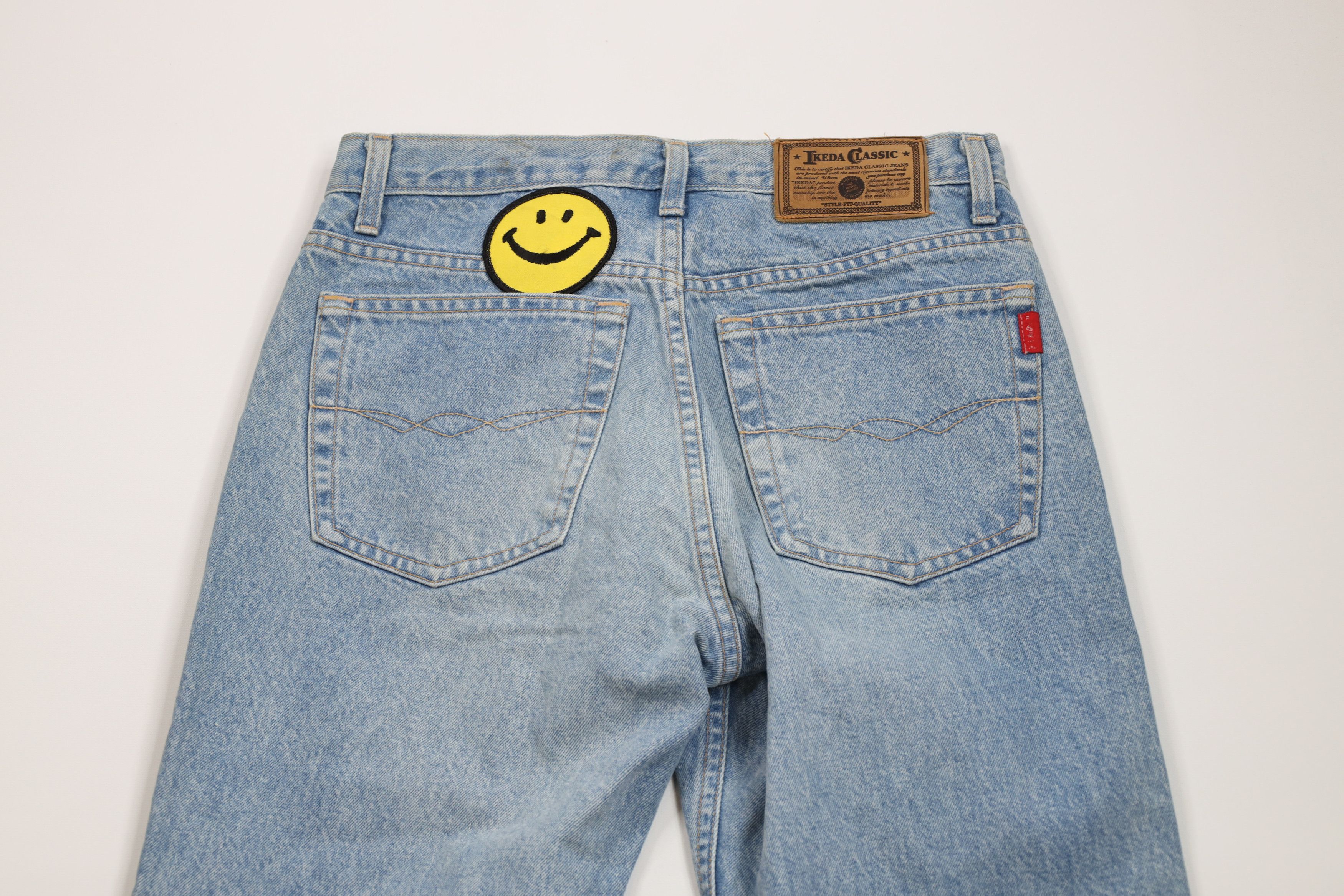 Vintage Vintage 90s Streetwear Straight Leg Denim Jeans Blue Cotton Size US 31 - 12 Thumbnail