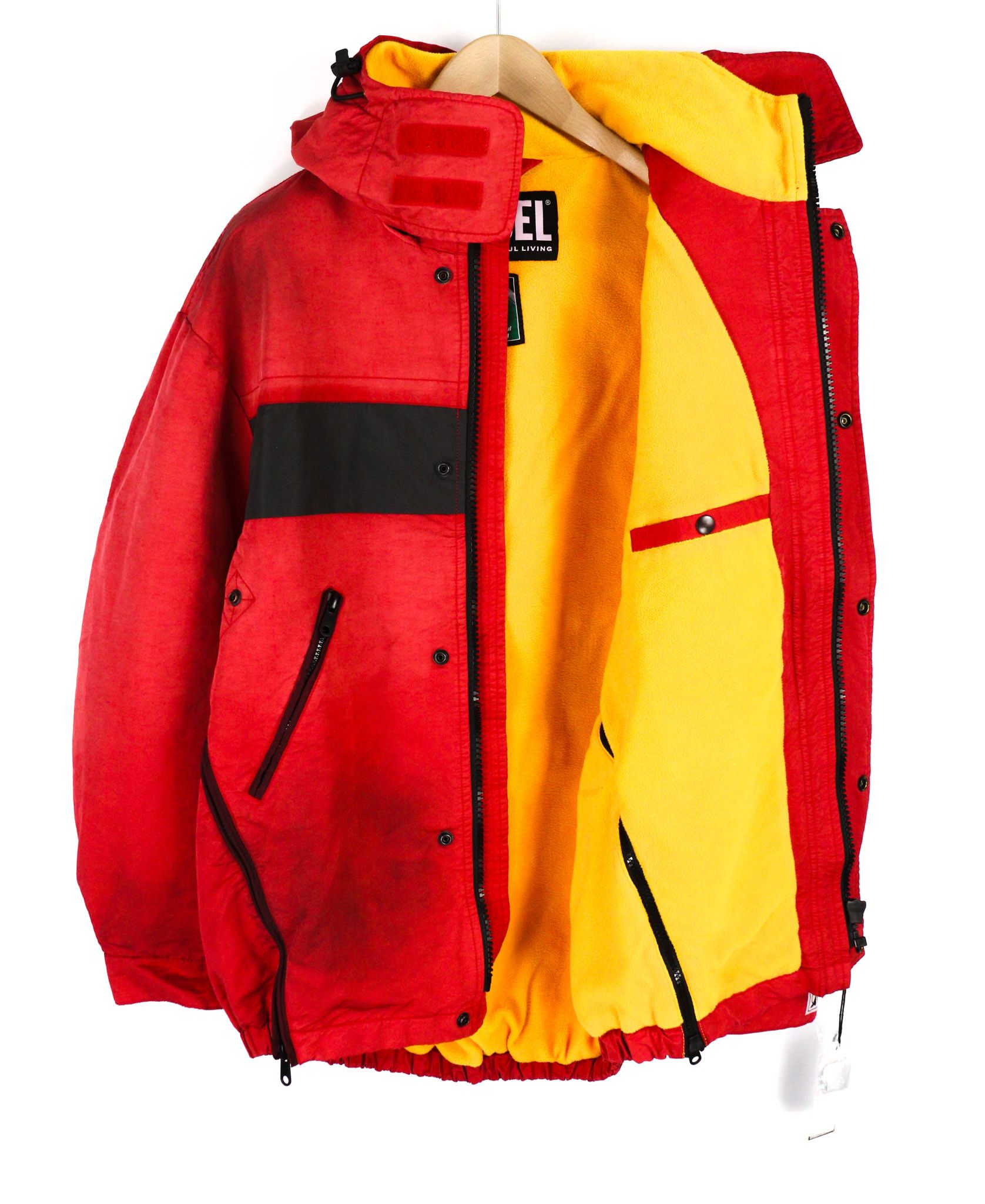 Diesel W-TRODD M Oversized Fleece Lined Hooded Zip Jacket 40055 Size US M / EU 48-50 / 2 - 4 Thumbnail