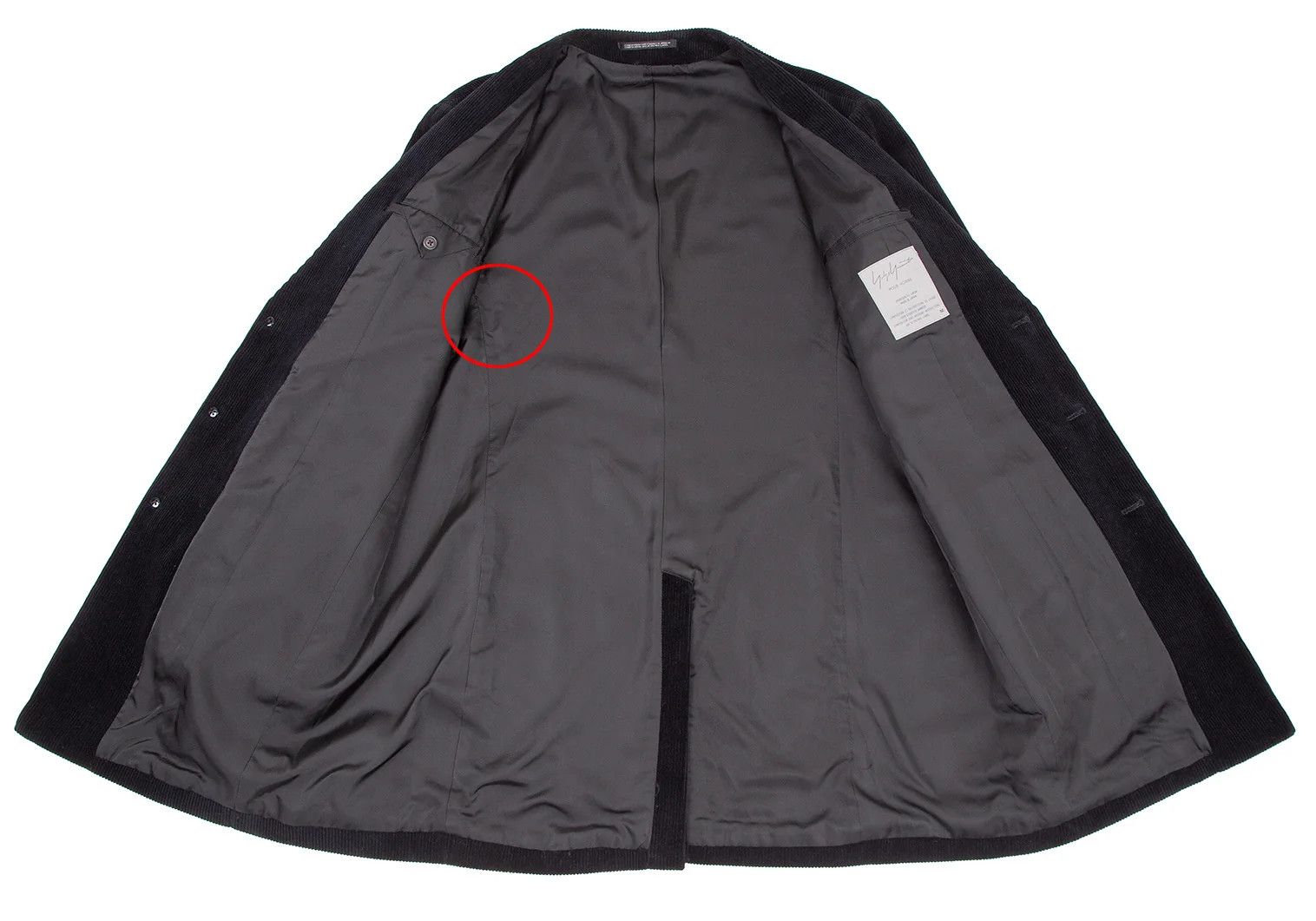 Yohji Yamamoto Yohji Yamamoto Cotton Corduroy Jacket Black M Size US M / EU 48-50 / 2 - 11 Thumbnail