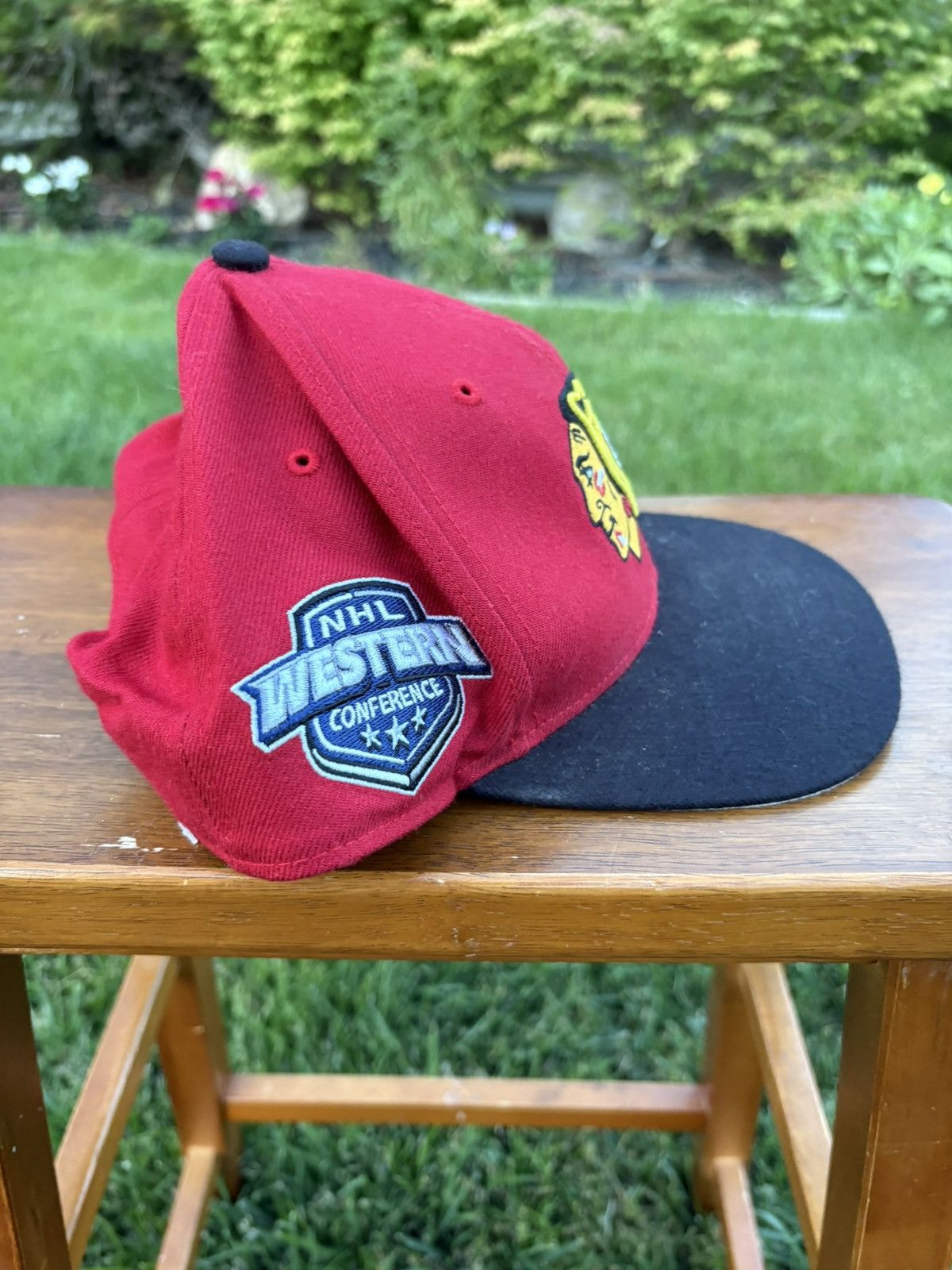 47 Brand Chicago Blackhawks NHL ’47 Snapback Hat Red Black Vintage Size ONE SIZE - 10 Thumbnail