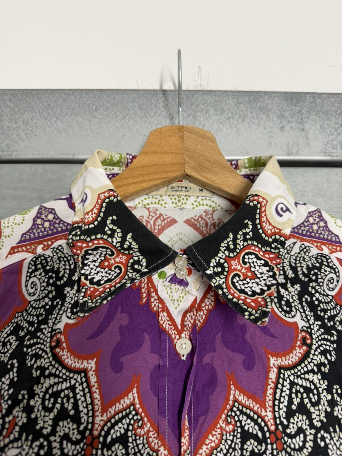 Etro Etro Overprinted Cotton Shirt Buttons Up Size US M / EU 48-50 / 2 - 6 Thumbnail