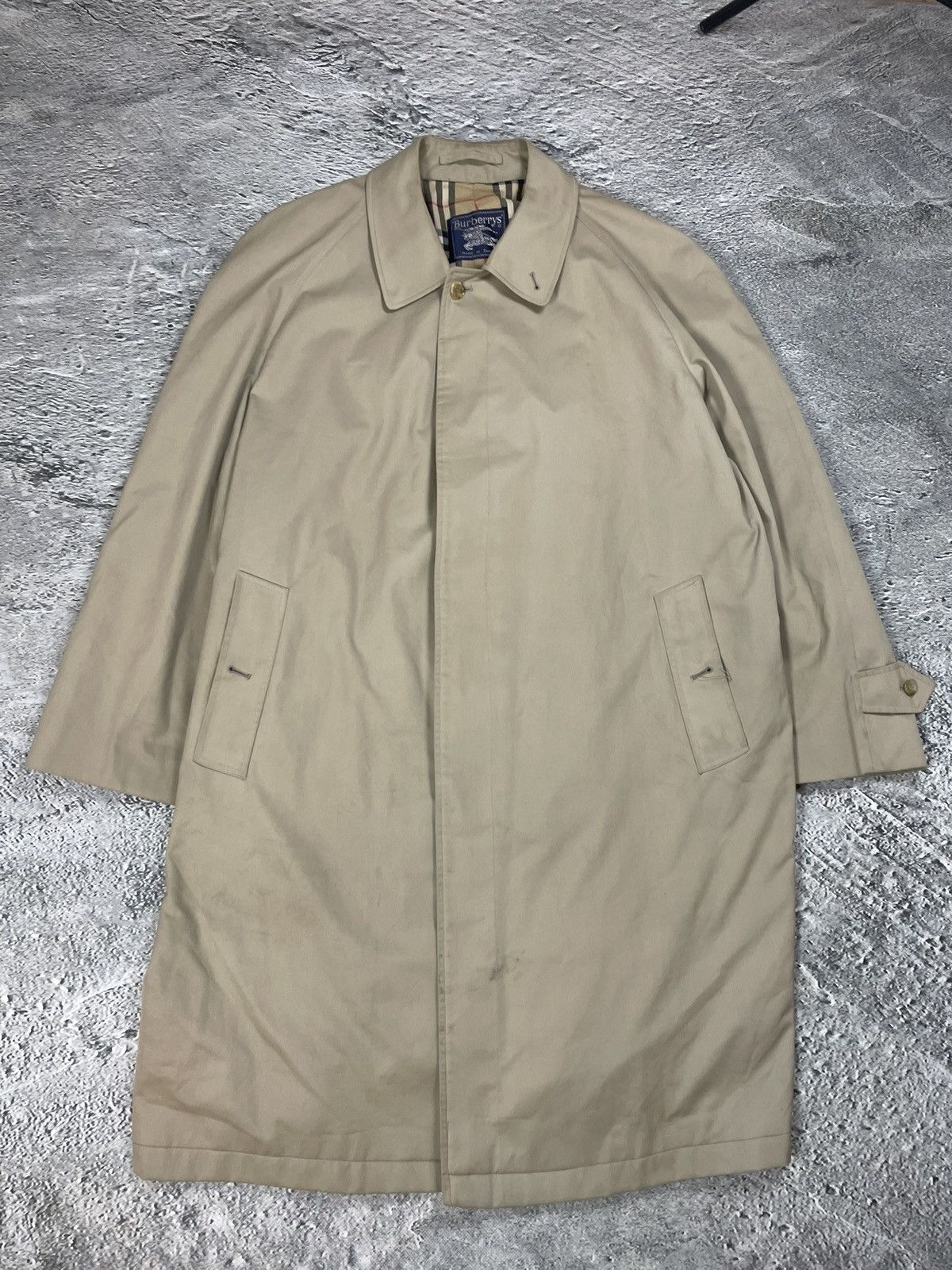 Burberry Burberrys trench coat beige wool lining vintage nova check Size US XL / EU 56 / 4 - 1 Thumbnail