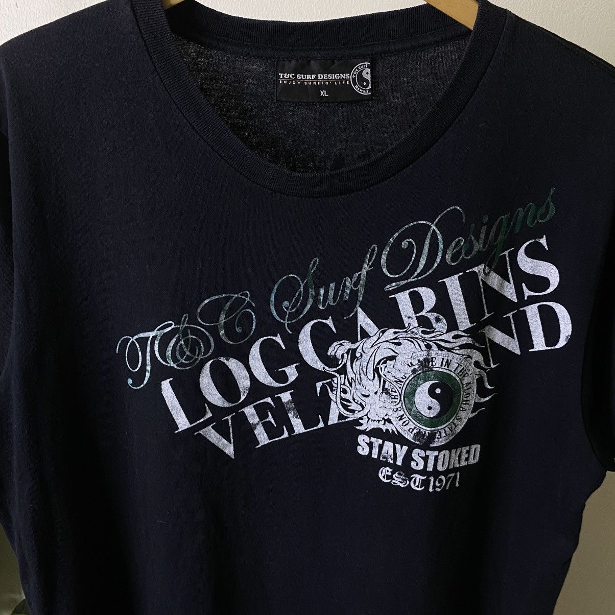 Vintage Y2K T&C Surf Crazy Dragon Graphic T shirt Surf Style Size US XL / EU 56 / 4 - 8 Thumbnail