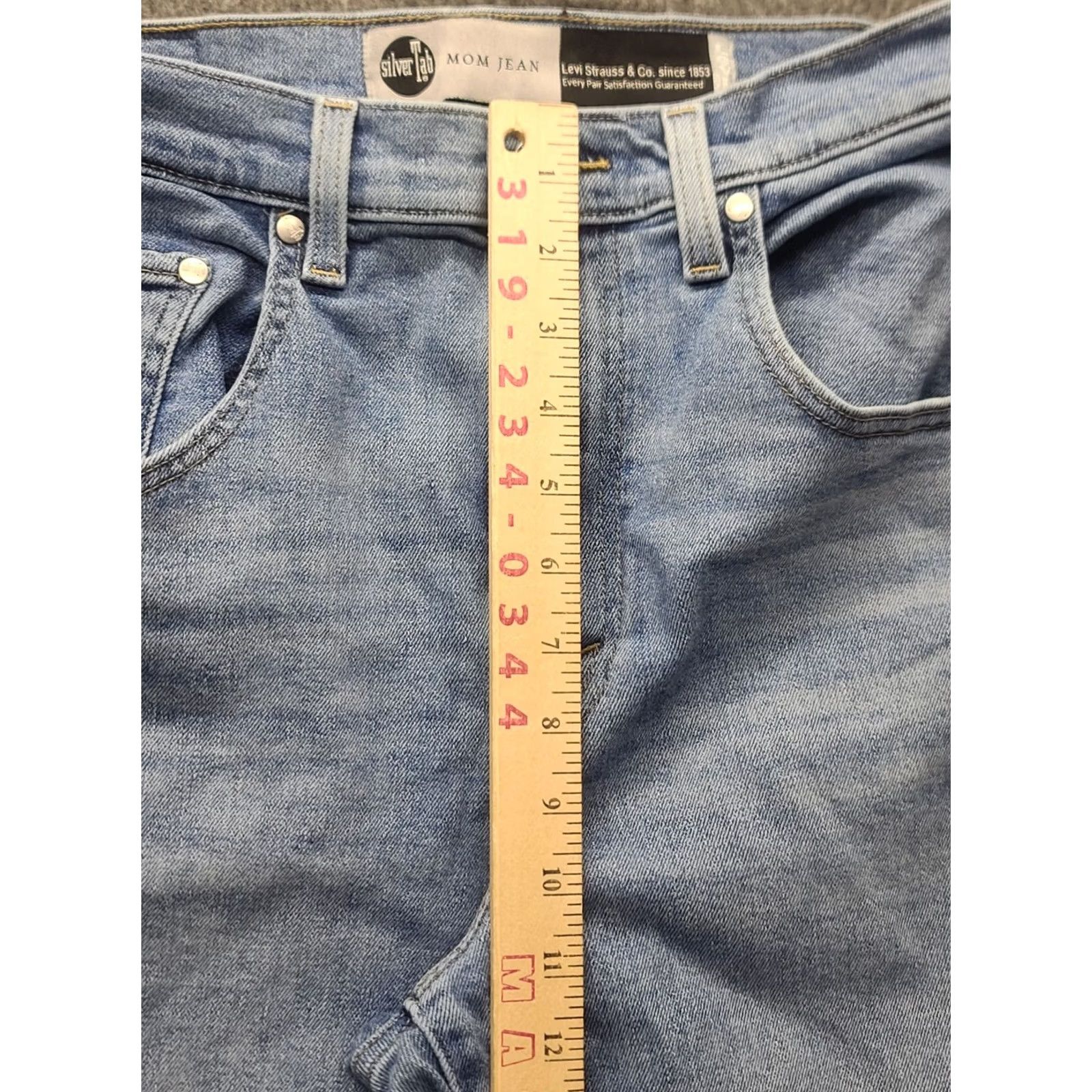 Levi's Levi's Silver Tab Jeans Womens Regular High Rise Tapered Leg 28x27 Denim Blue Size 28" / US 6 / IT 42 - 5 Thumbnail
