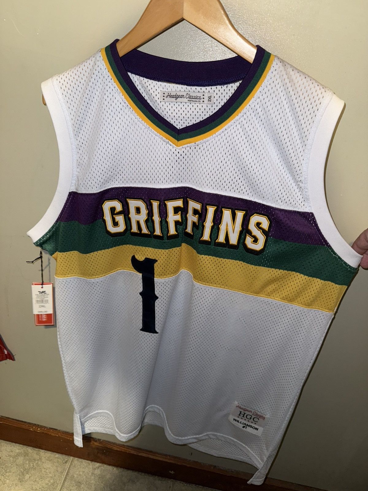 Other Griffins HS ZION WILLIAMSON bball jersey, NEW, size 2XL Size US XXL / EU 58 / 5 - 2 Thumbnail