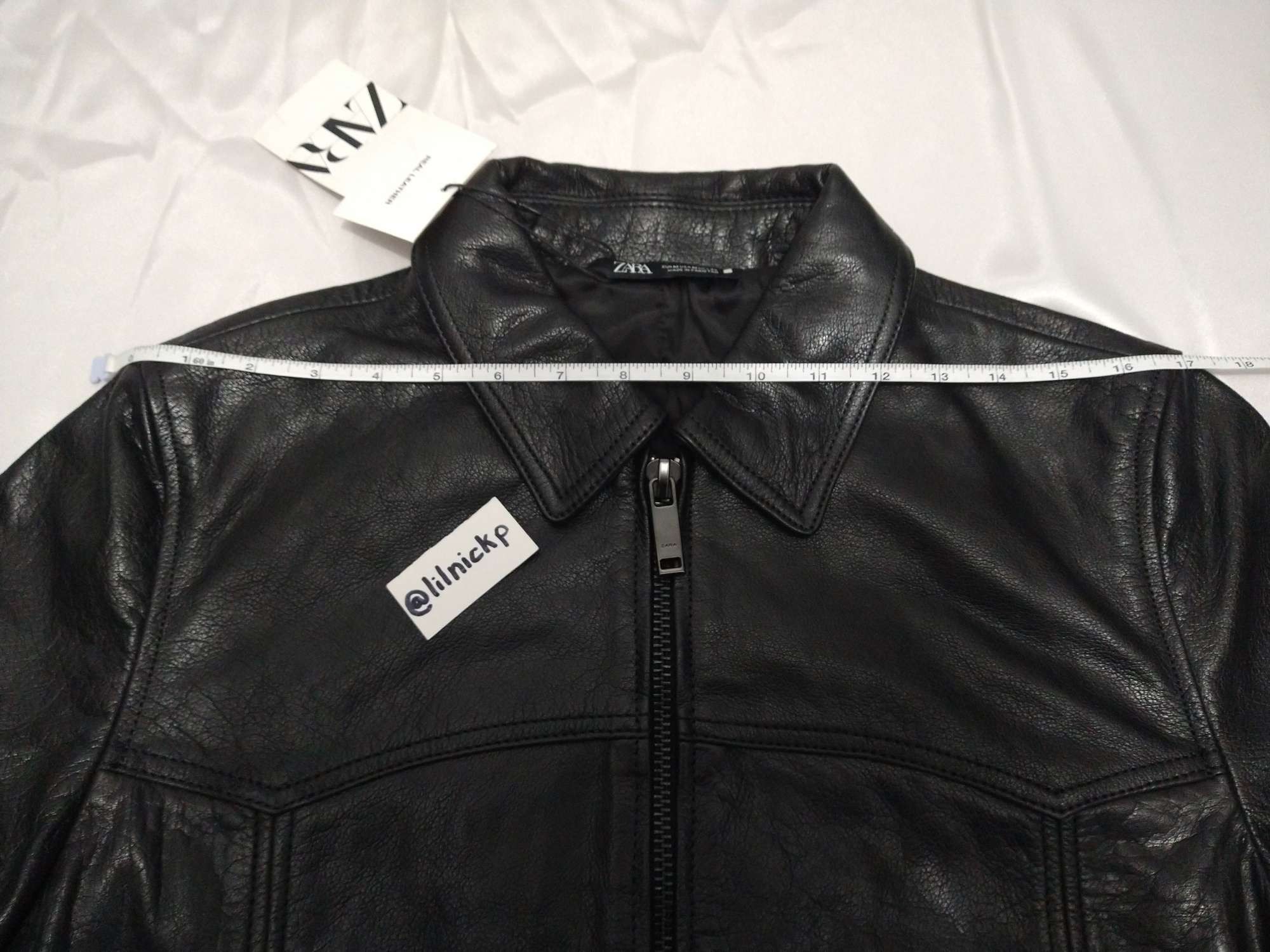 Zara BUFFALO LEATHER JACKET Size US M / EU 48-50 / 2 - 8 Thumbnail