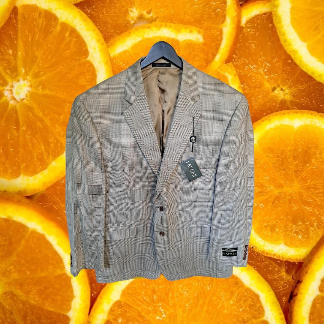 Lauren Ralph Lauren New Lauren by Ralph Lauren Tan Tweed Silk/Wool Blazer Size 4 Size 46R - 1 Thumbnail
