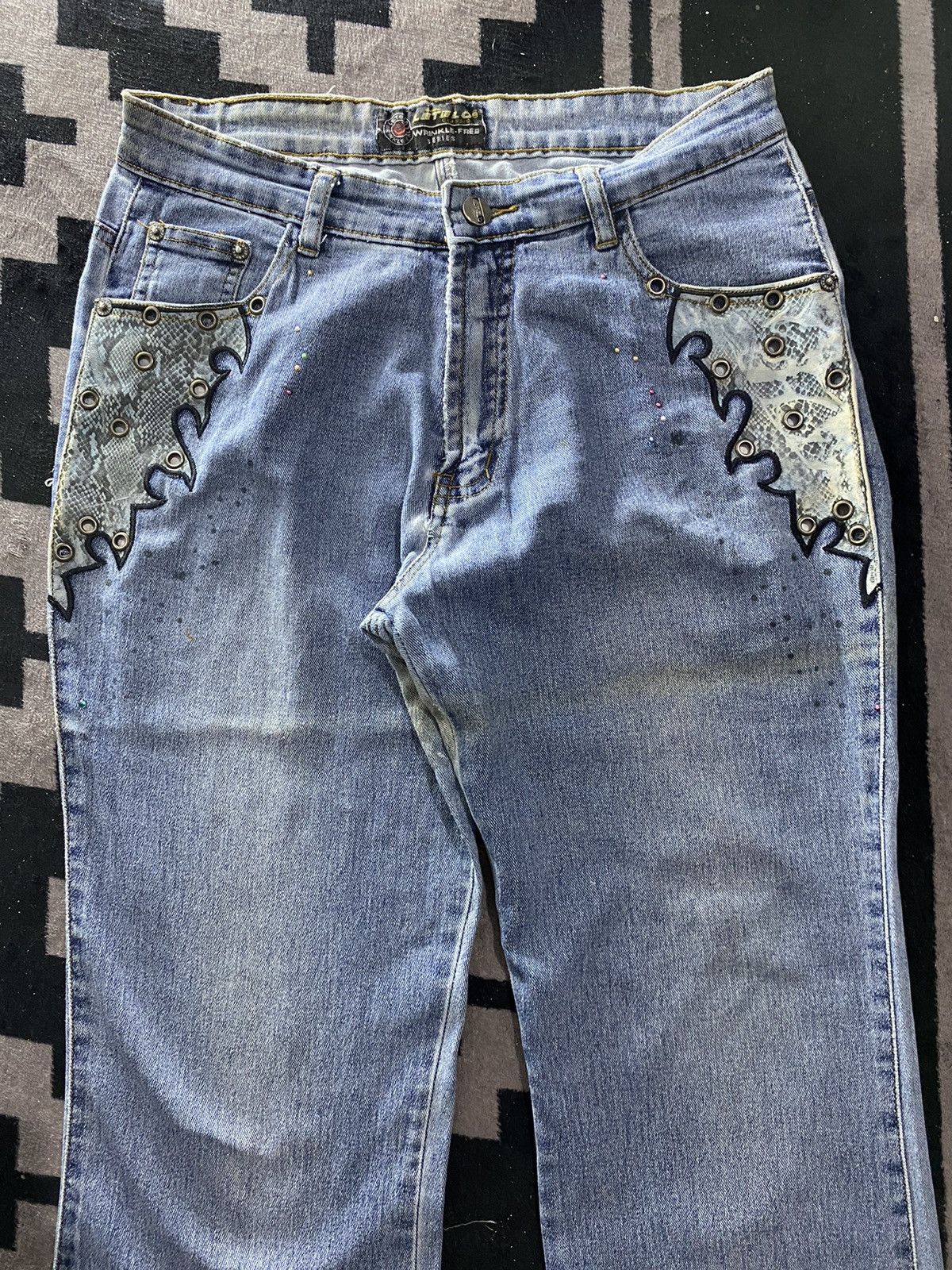 If Six Was Nine × Le Grande Bleu (L.G.B.) × Yasuyuki Ishii Vintage letelo flared denim pants ifsixwasnine style Size US 29 - 4 Thumbnail