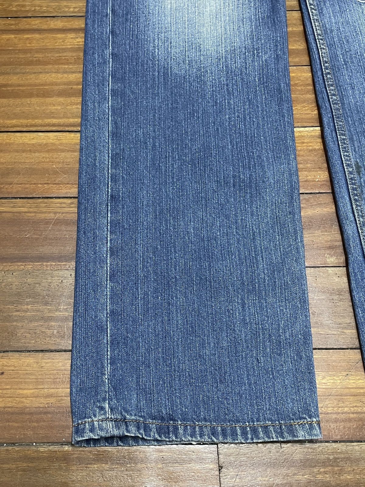 Le Grande Bleu (L.G.B.) Rare Vintage Japanese Brand Sukajan Koi Fish Jeans 1990s Size US 33 - 5 Thumbnail