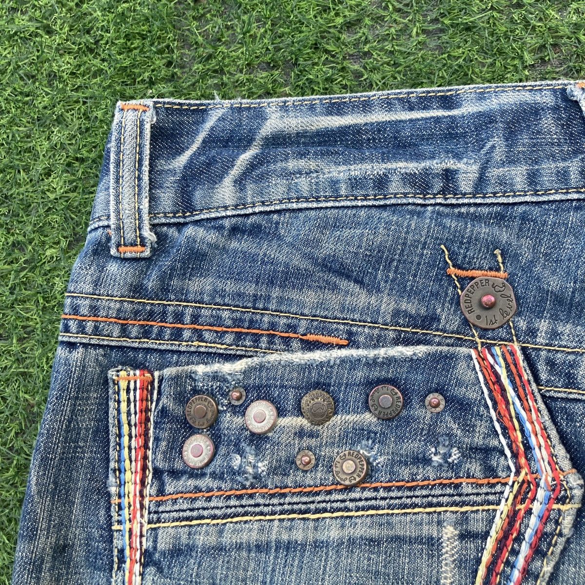If Six Was Nine RED PEPPER FLARED BOOTCUT JEANS Size US 32 / EU 48 - 12 Thumbnail