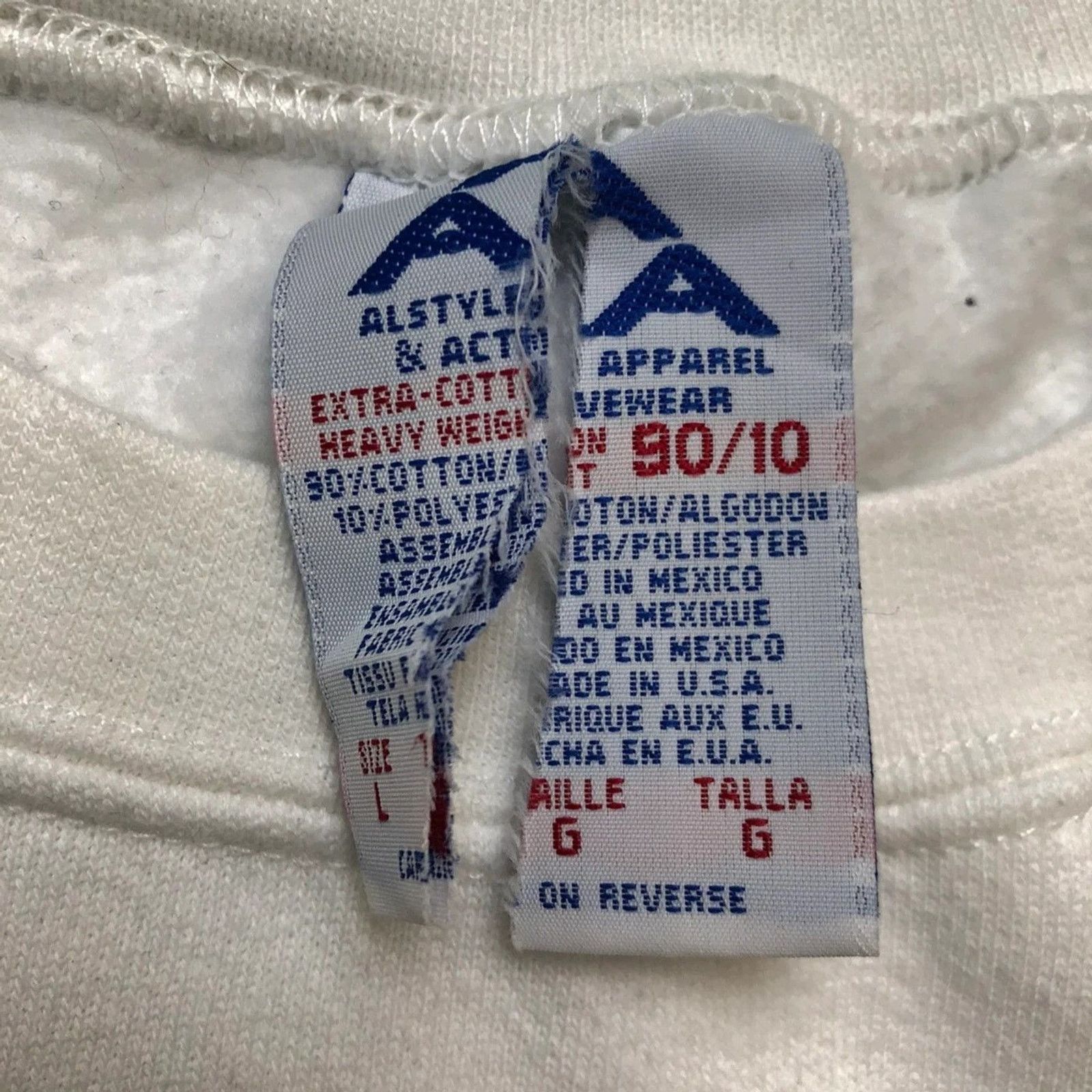 Vintage Vintage Alstyle AAA Sweatshirt Blank Heavyweight 90s Crew Size US L / EU 52-54 / 3 - 5 Thumbnail