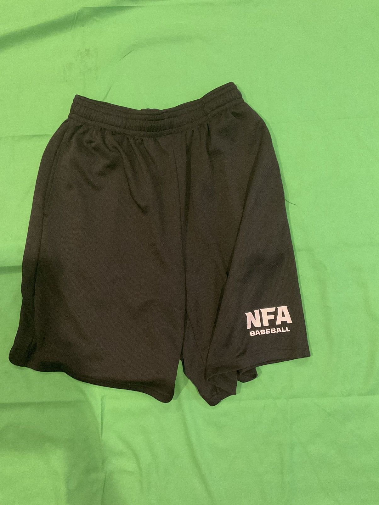 MLB × Vintage Vintage Black NFA baseball shorts Size US 32 / EU 48 - 1 Thumbnail