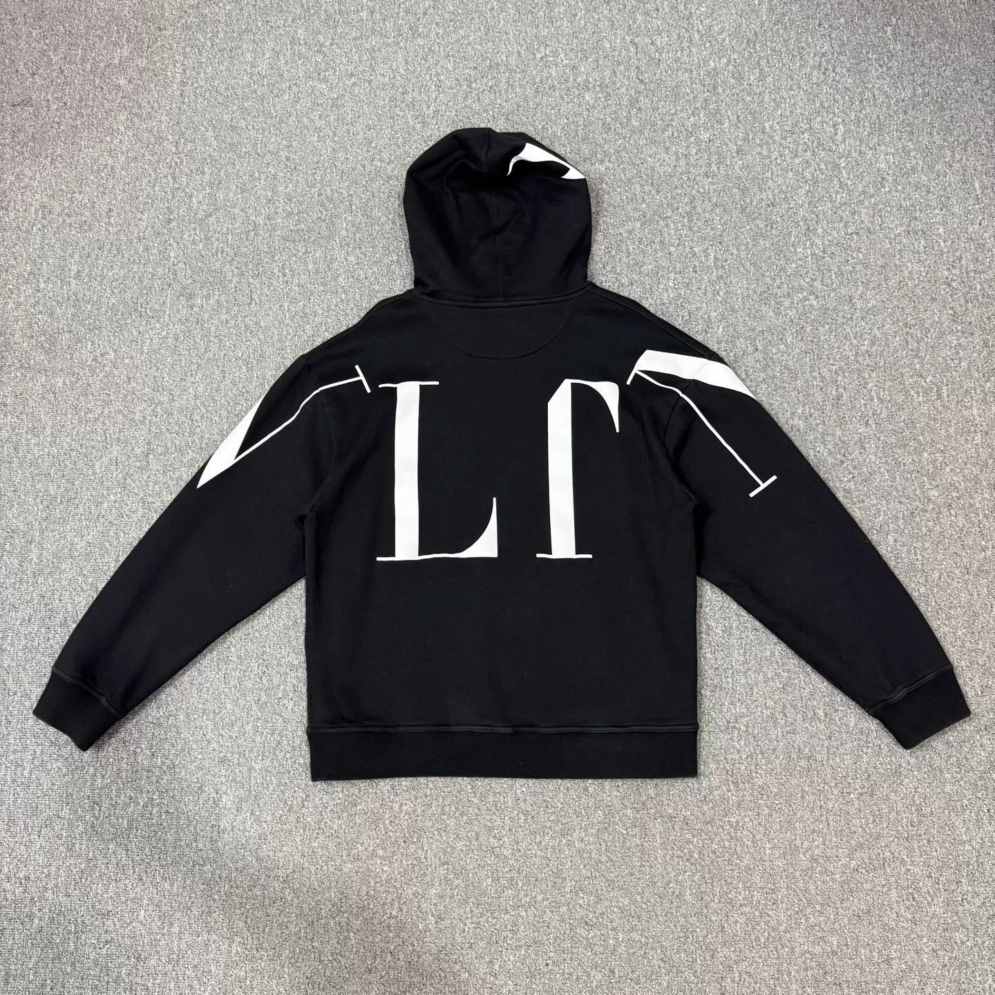 Valentino Valentino Black Logo Print Hoodie L 95 New Size US L / EU 52-54 / 3 - 2 Thumbnail