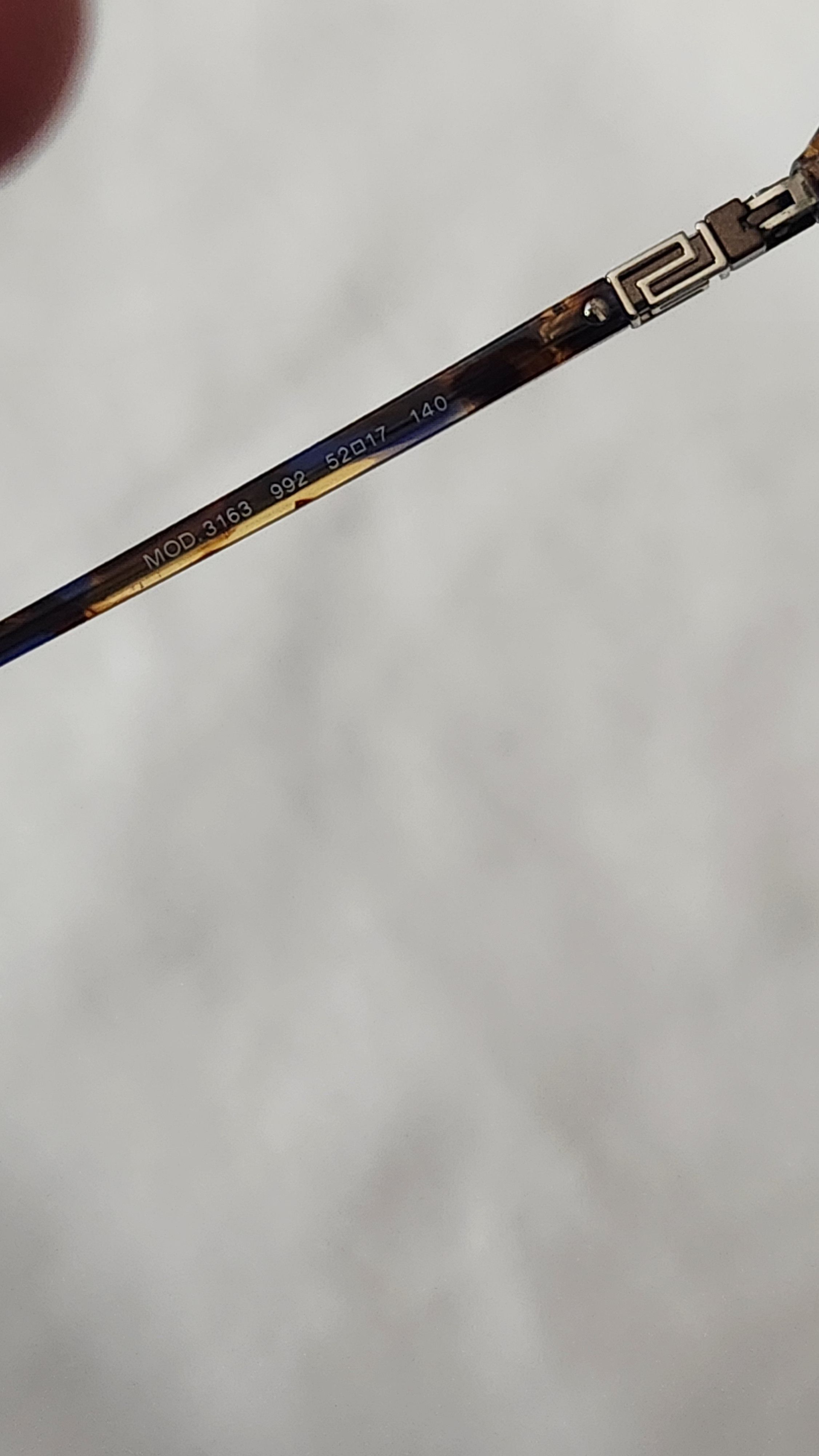 Designer × Versace Versace MOD. 3163 992 Brown Tortoise Eyeglasses Frames Size ONE SIZE - 14 Thumbnail