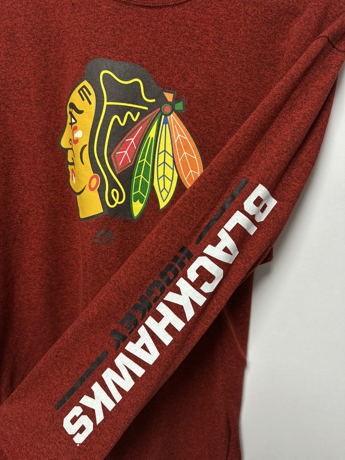 Majestic Majestic Long Sleeve Chicago Blackhawks Jersey NHL Size US L / EU 52-54 / 3 - 3 Thumbnail