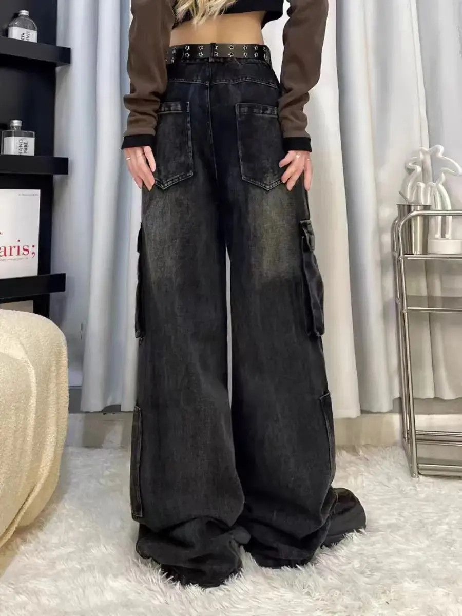 Japanese Brand Loose straight leg high street jeans Size US 30 / EU 46 - 4 Thumbnail