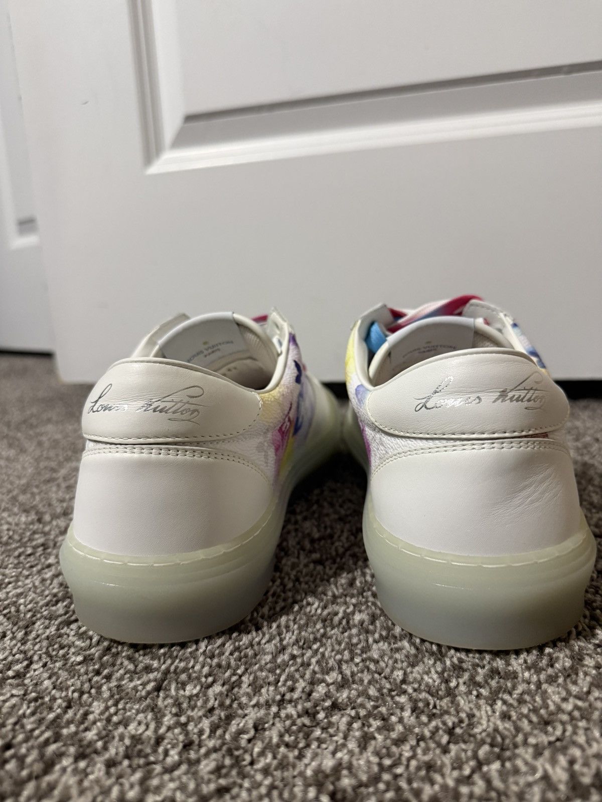 Louis Vuitton Lv Monogram Leather Sneakers Size US 8.5 / EU 41-42 - 7 Thumbnail
