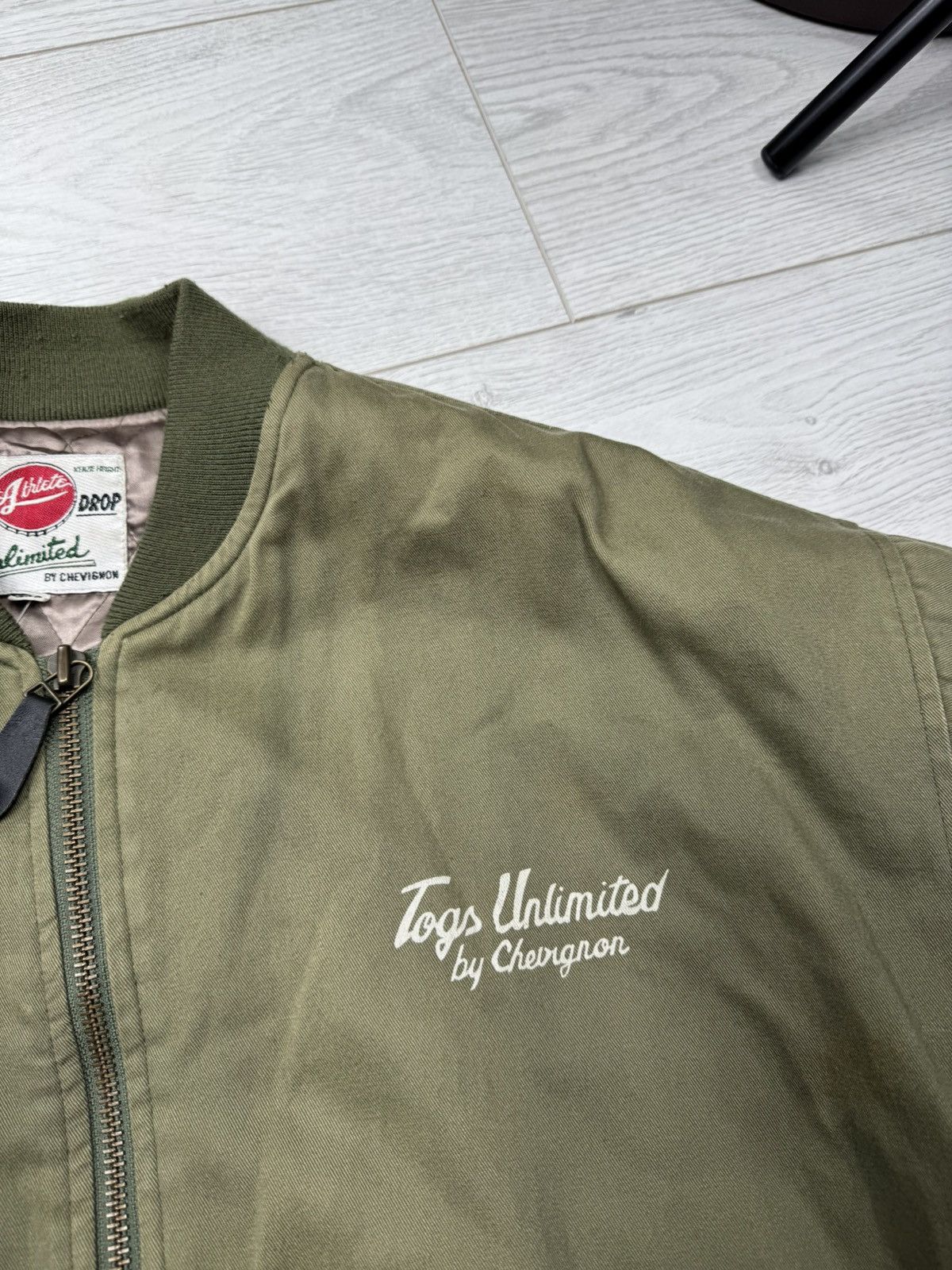 Chevignon × Vintage Chevignon Green Varsity Bomber Embroidered Jacket Size US XXL / EU 58 / 5 - 10 Thumbnail