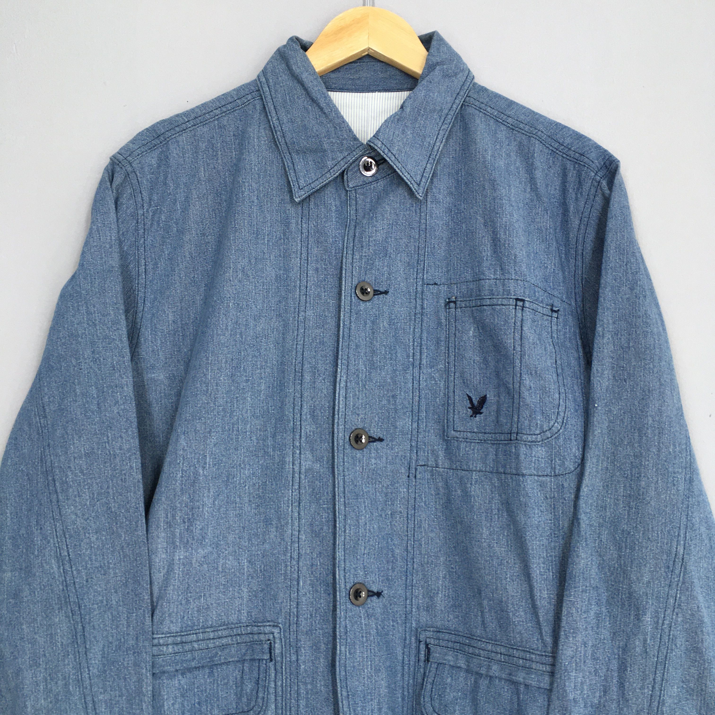 Lyle & Scott Vintage Lyle & Scott Denim Workers Jacket Large Size US L / EU 52-54 / 3 - 2 Thumbnail