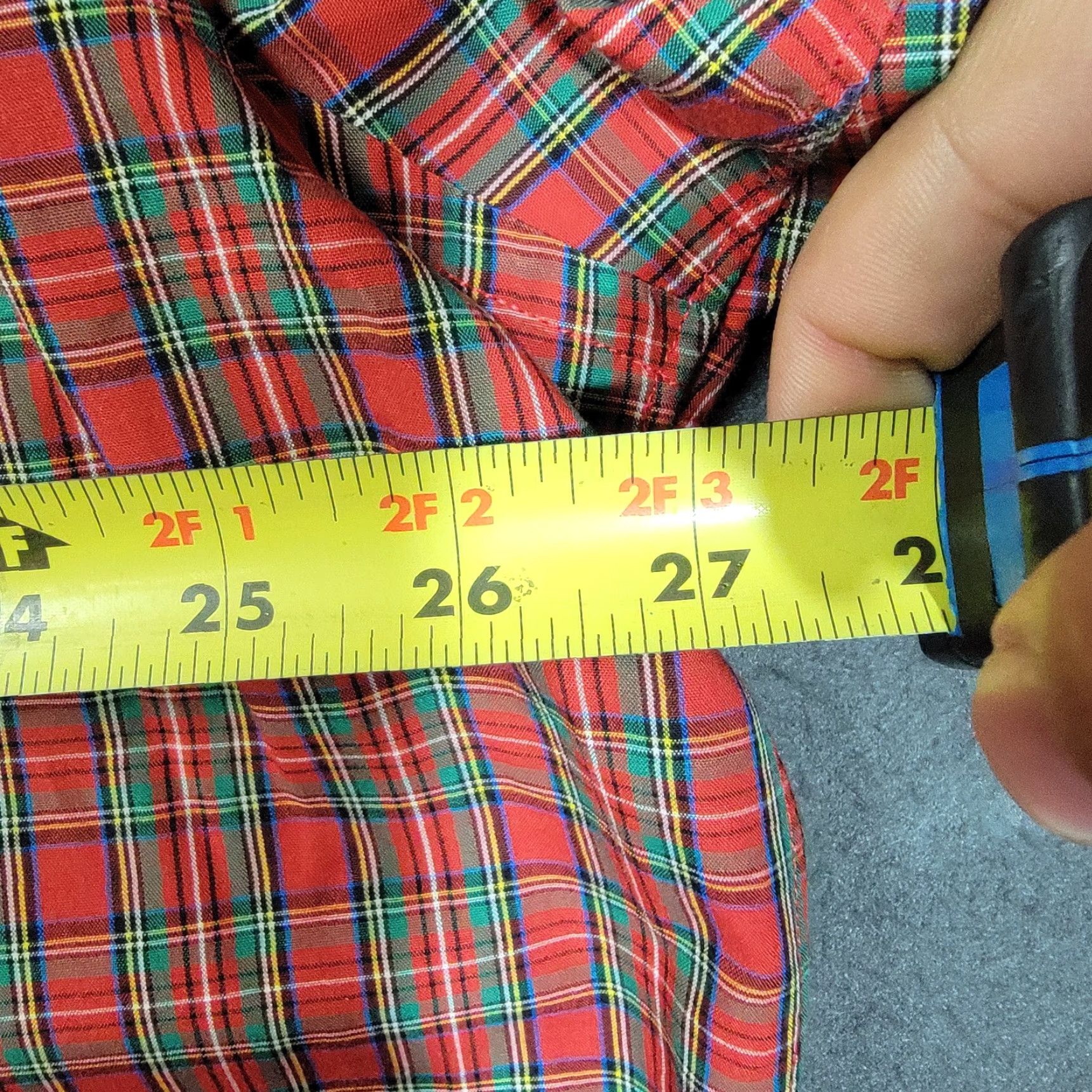 Vintage the custom shop dress shirt mens 3xl plaid business casual button down shirt Mens Size US XXL / EU 58 / 5 - 7 Thumbnail