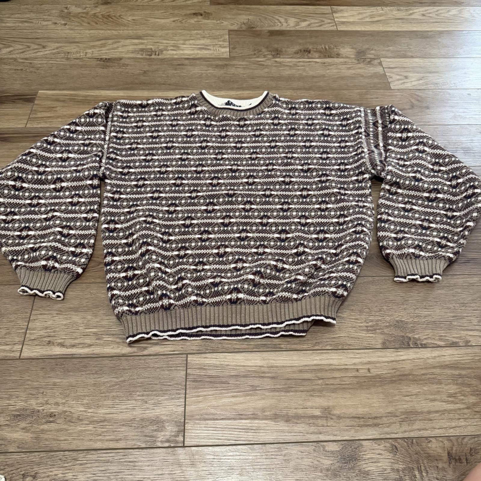 Trader Bay Vintage 90s Trader Bay Striped Knit Sweater Size US L / EU 52-54 / 3 - 1 Thumbnail