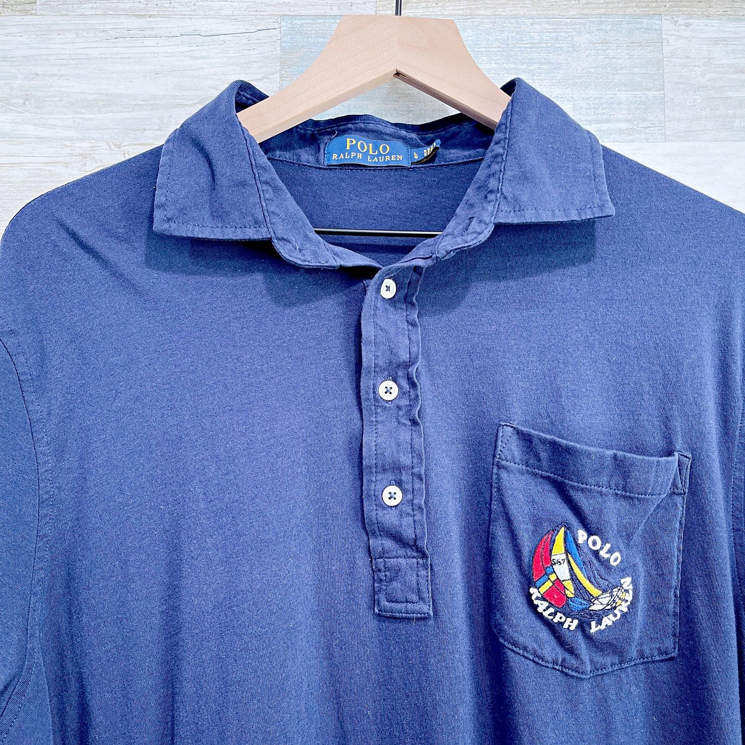 Polo Ralph Lauren POLO Ralph Lauren Sailboat Logo Pocket Polo Shirt Mens Large Size US L / EU 52-54 / 3 - 2 Thumbnail