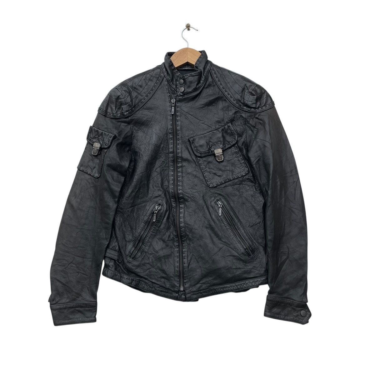 Other 💥 Designer G.Guaglianone Stitching Genuine Lether Biker Size M / US 6-8 / IT 42-44 - 1 Thumbnail