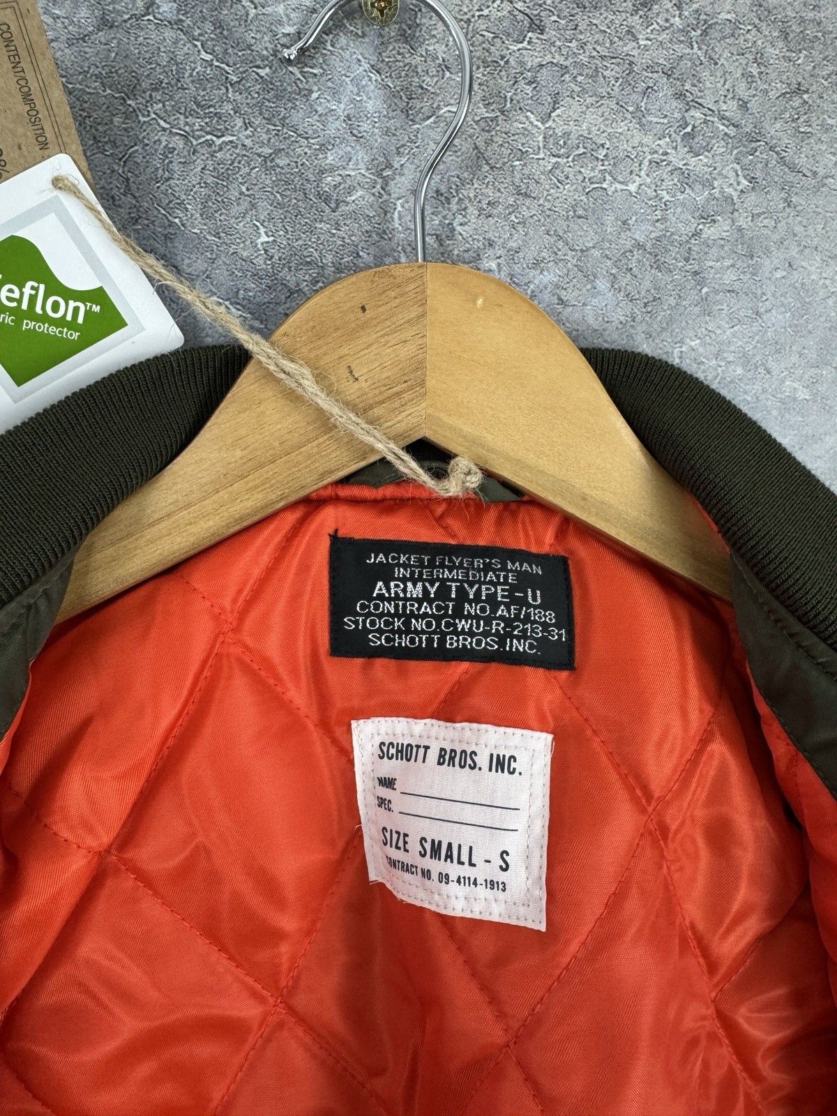 Schott NWT Schott MA-1 Army Type U Nylon Bomber Jacket Size S / US 4 / IT 40 - 8 Thumbnail