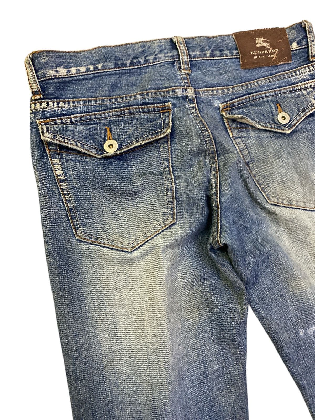 Burberry Burberry Black Label Distressed Denim Size US 31 - 14 Thumbnail