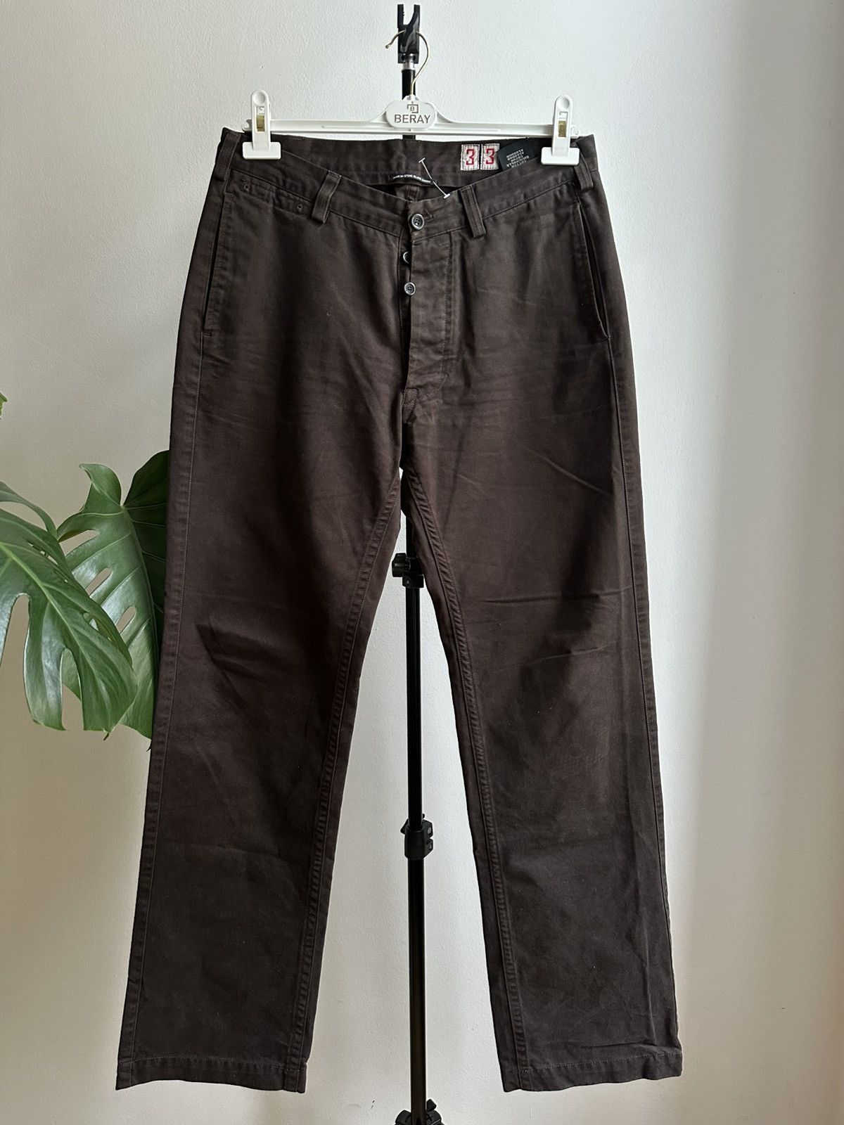 Stone Island Stone Island Denim Vintage Rare 00s Army Massimo Osti Pants Size US 33 - 2 Thumbnail