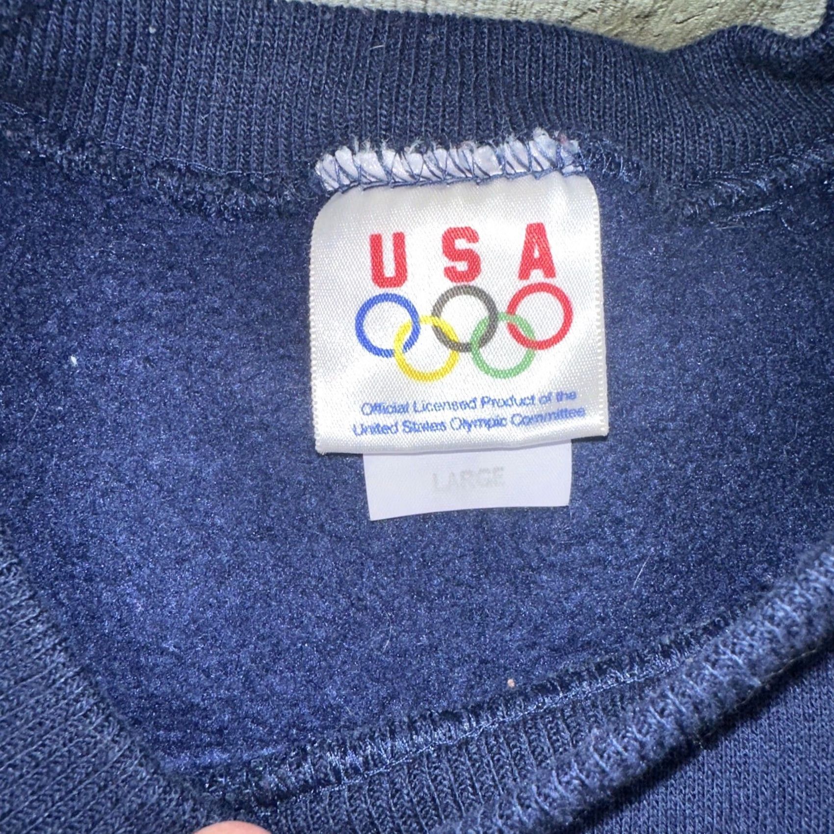 Vintage VINTAGE Usa Crewneck Sweatshirt Men Large L Embroidered USA Gray Navy Blank Pullover 90s / Nostalgia Men Size US L / EU 52-54 / 3 - 3 Thumbnail