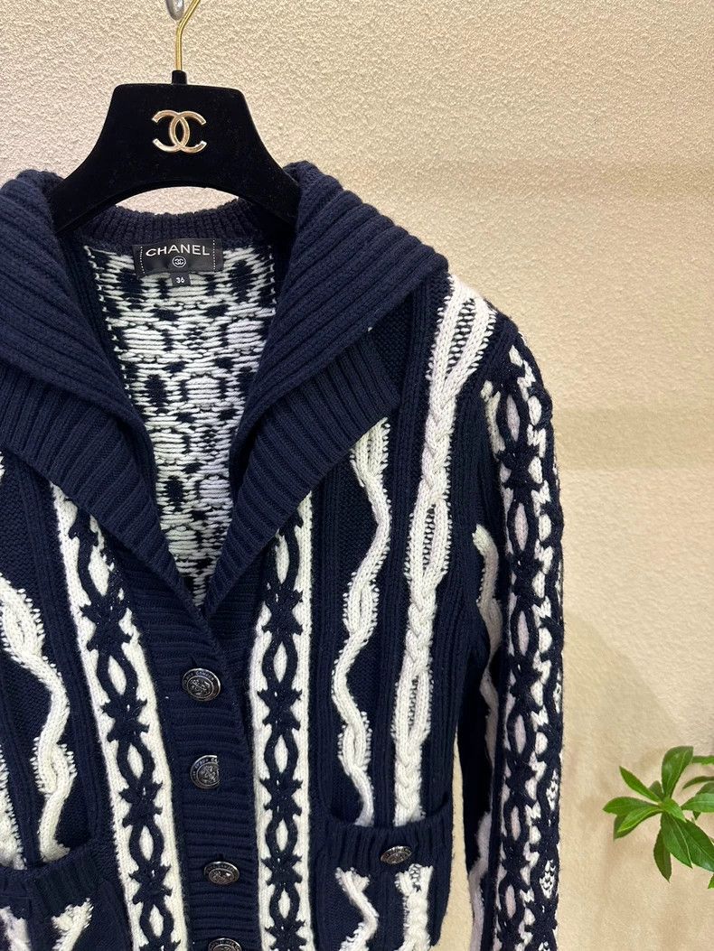 Chanel Chanel Hamburger series Wang Yibo's same knitted jacket Size XS / US 0-2 / IT 36-38 - 5 Thumbnail