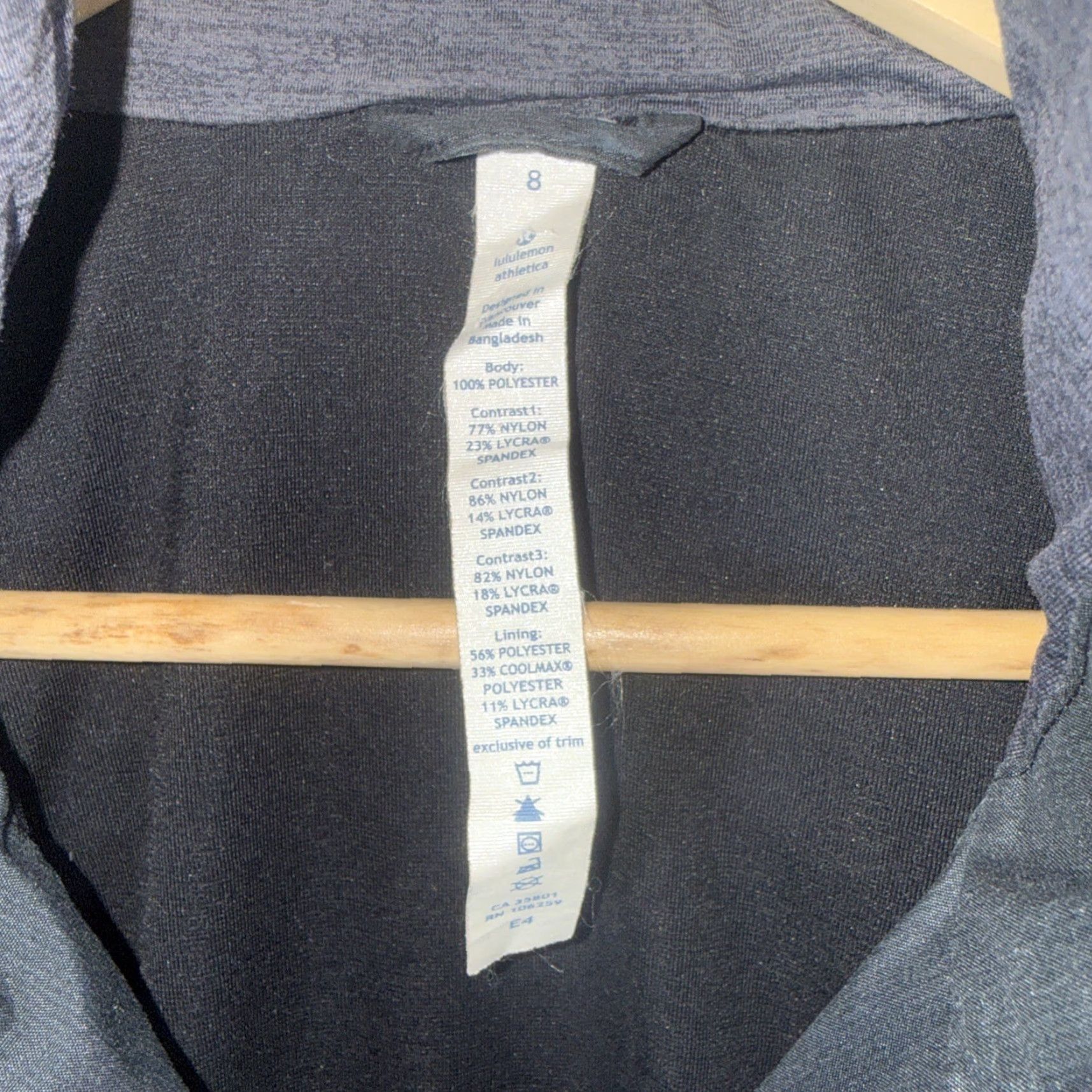 Lululemon Lululemon Black Full Zip Jacket Womens Size 8 - Jacket, Black, Full Zip, Activewear, Womens, Size 8 Size M / US 6-8 / IT 42-44 - 3 Thumbnail