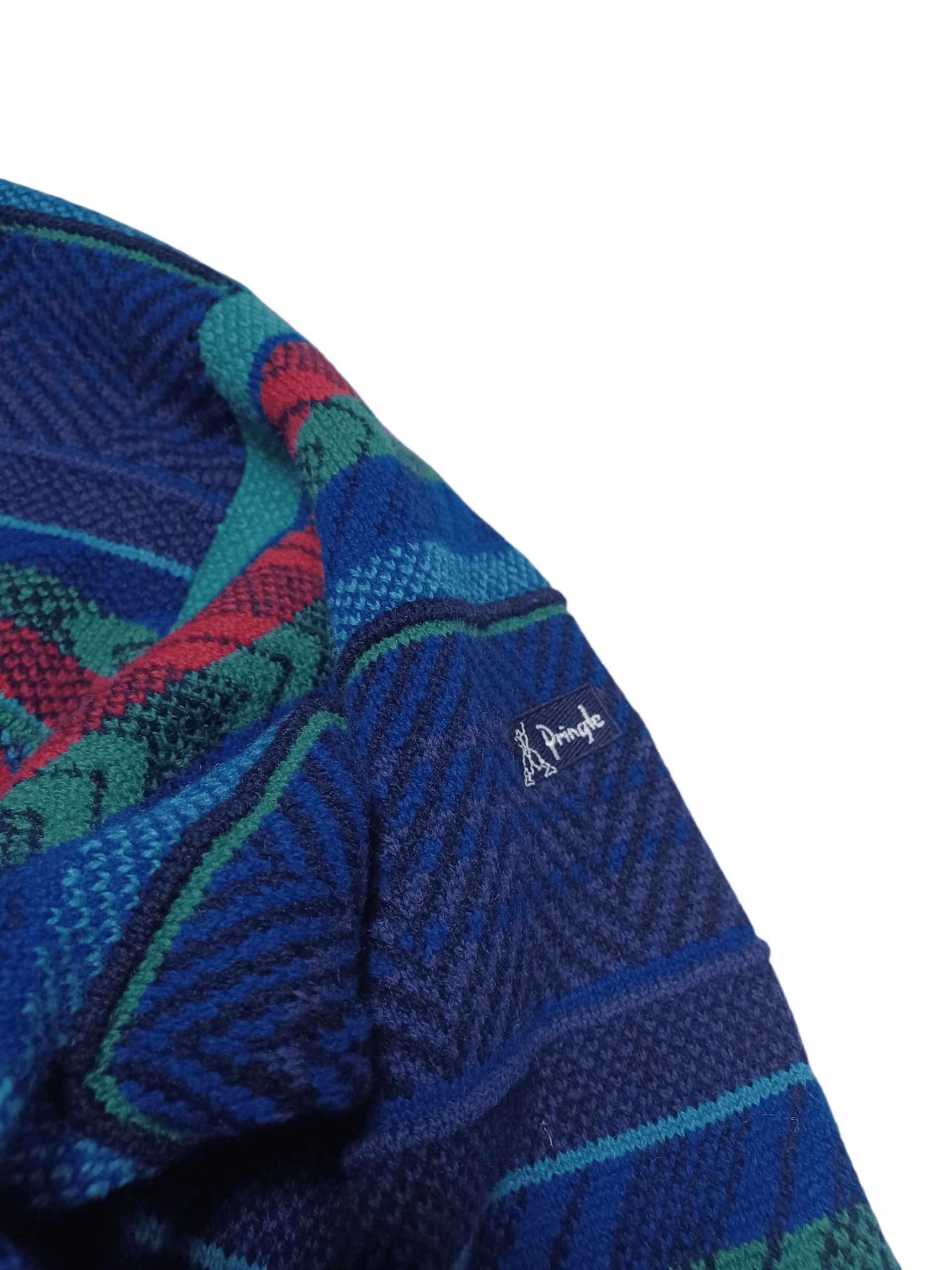 Pringle Of Scotland PRINGLE OF SCOTLAND VINTAGE 100% WOOL COOGI STYLE SWEATER Size US XXL / EU 58 / 5 - 2 Thumbnail