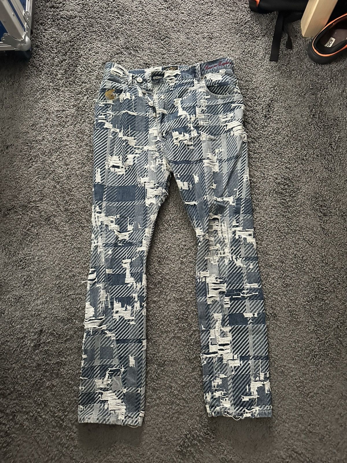 Vivienne Westwood Anglomania Patchwork Asymmetrical Jeans Size US 30 / EU 46 - 1 Thumbnail