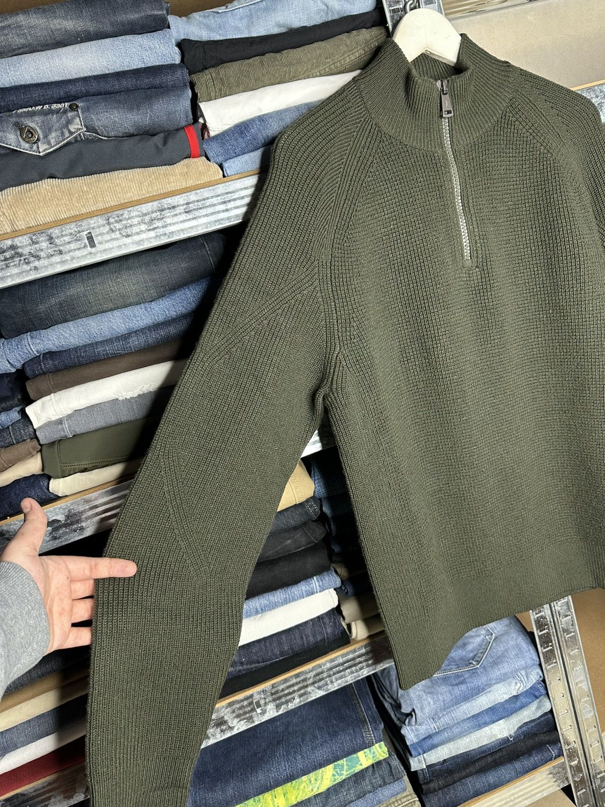 Polo Ralph Lauren Polo Ralph Lauren Merino Wool Half Zip 1/4 Knit Sweater L Size US L / EU 52-54 / 3 - 2 Thumbnail