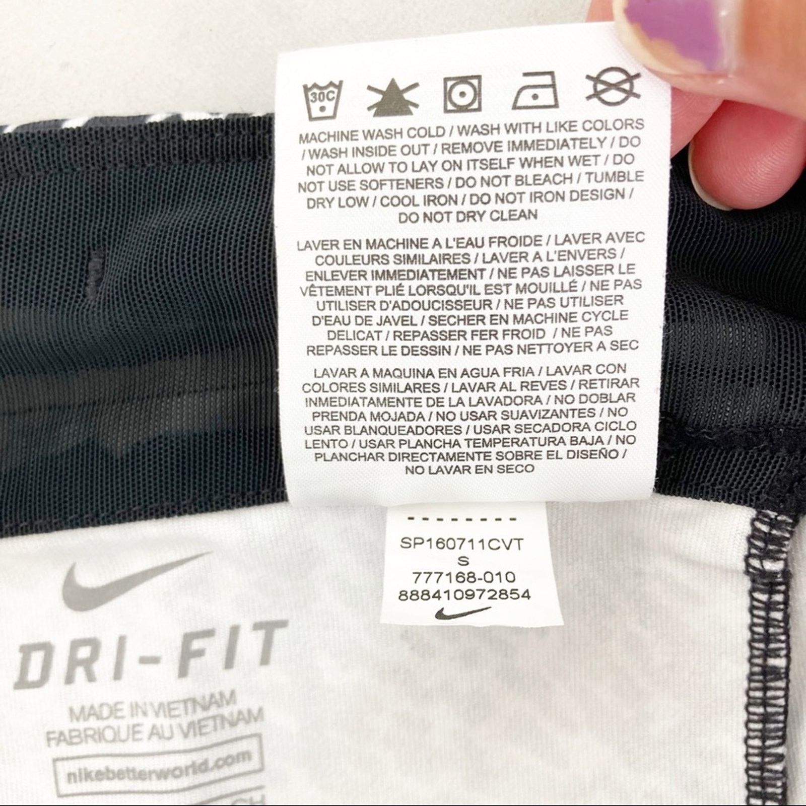 Nike Nike Dri Fit Essential Pronto Cropped Leggings Sz S Size 27" / US 4 / IT 40 - 7 Thumbnail