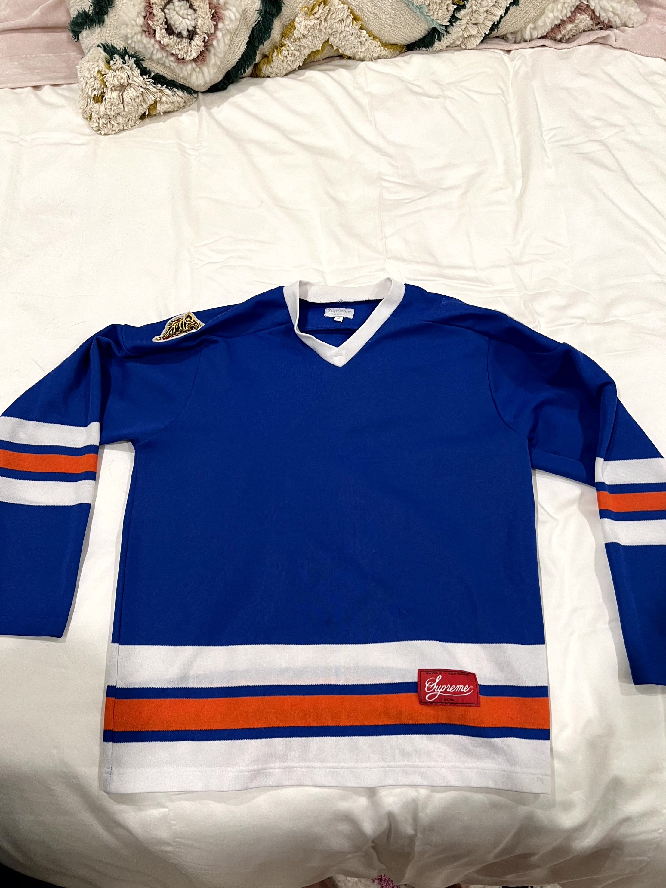Supreme freaky hockey jersey on sale